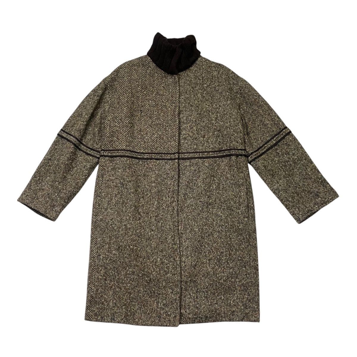 Designer × Jean Charles De Castelbajac Castelbajac x CarmA SpA Italian logo wool tweed coat Size US M / EU 48-50 / 2 - 5 Thumbnail