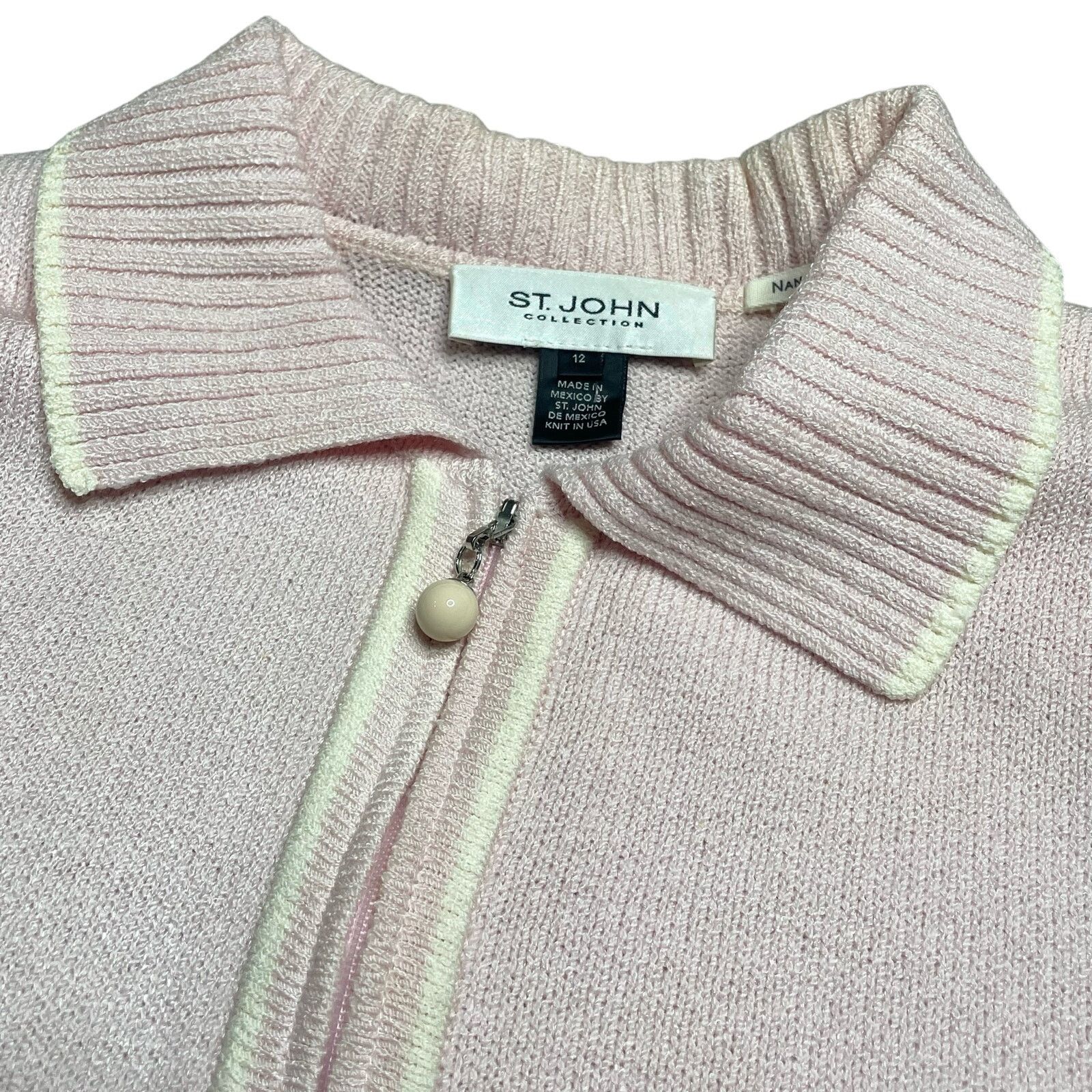 St. John St. John Collection Zip Up Sweater Size 12 Size XL / US 12-14 / IT 48-50 - 10 Thumbnail