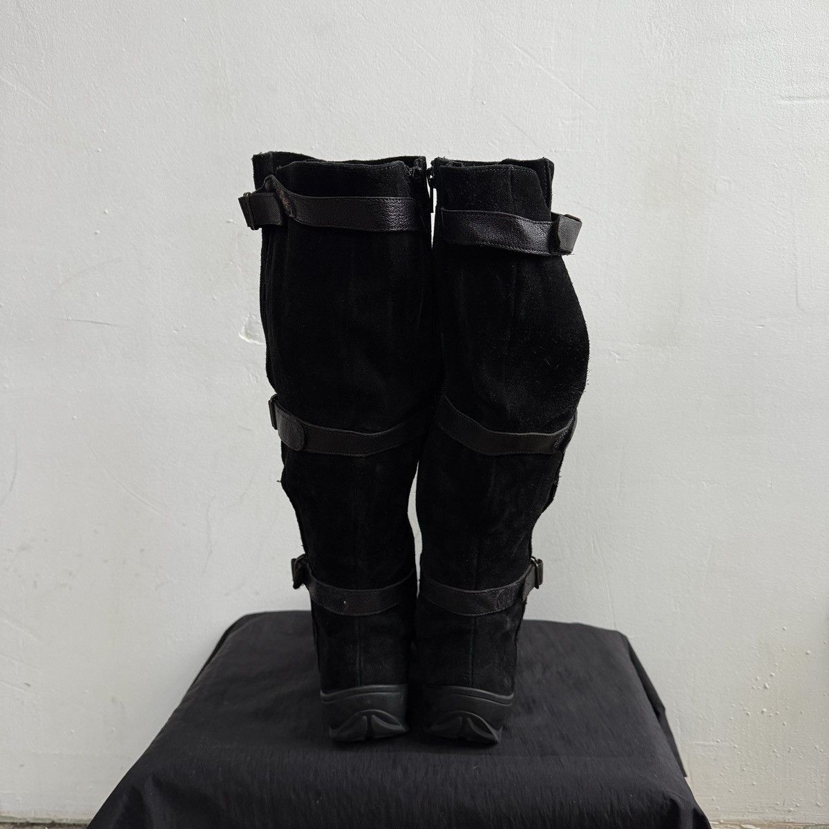 Hysteric Glamour Vintage Suede Black Knee High Boots Size US 6.5 / IT 36.5 - 4 Thumbnail