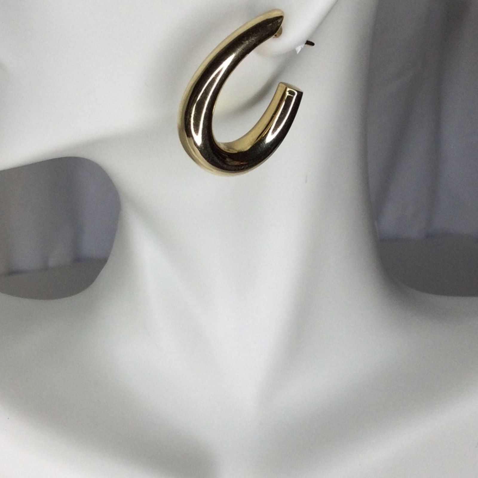 Other Gold Tone Push Back Small Hoop Earrings Size ONE SIZE - 7 Thumbnail