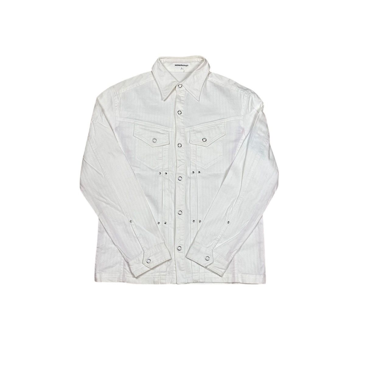 If Six Was Nine × Japanese Brand × Le Grande Bleu (L.G.B.) Semantic Design Studded Button Up Shirts Size US M / EU 48-50 / 2 - 2 Thumbnail