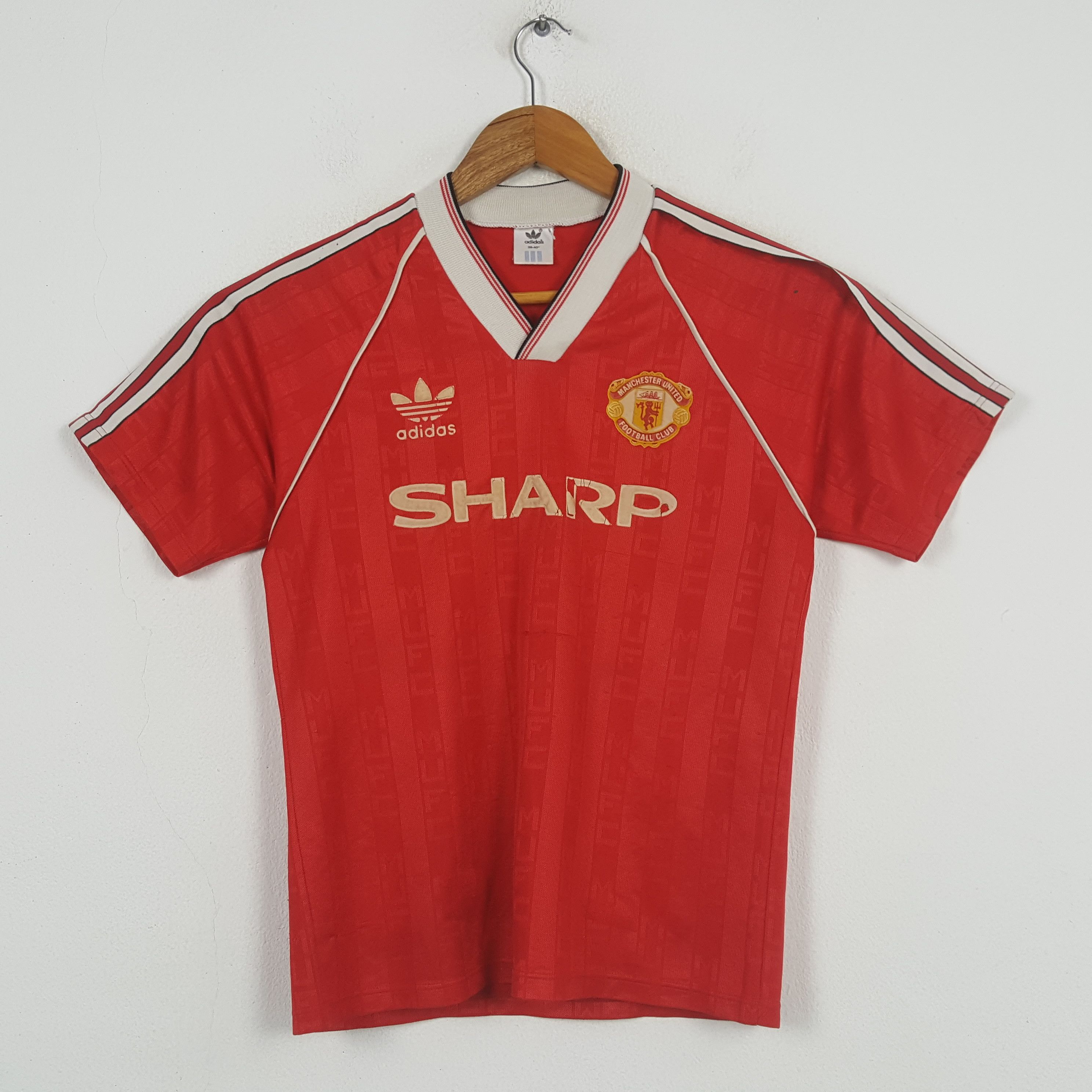 Adidas Vintage Adidas Manchester United 1988 Jersey 32 Size US S / EU 44-46 / 1 - 1 Thumbnail