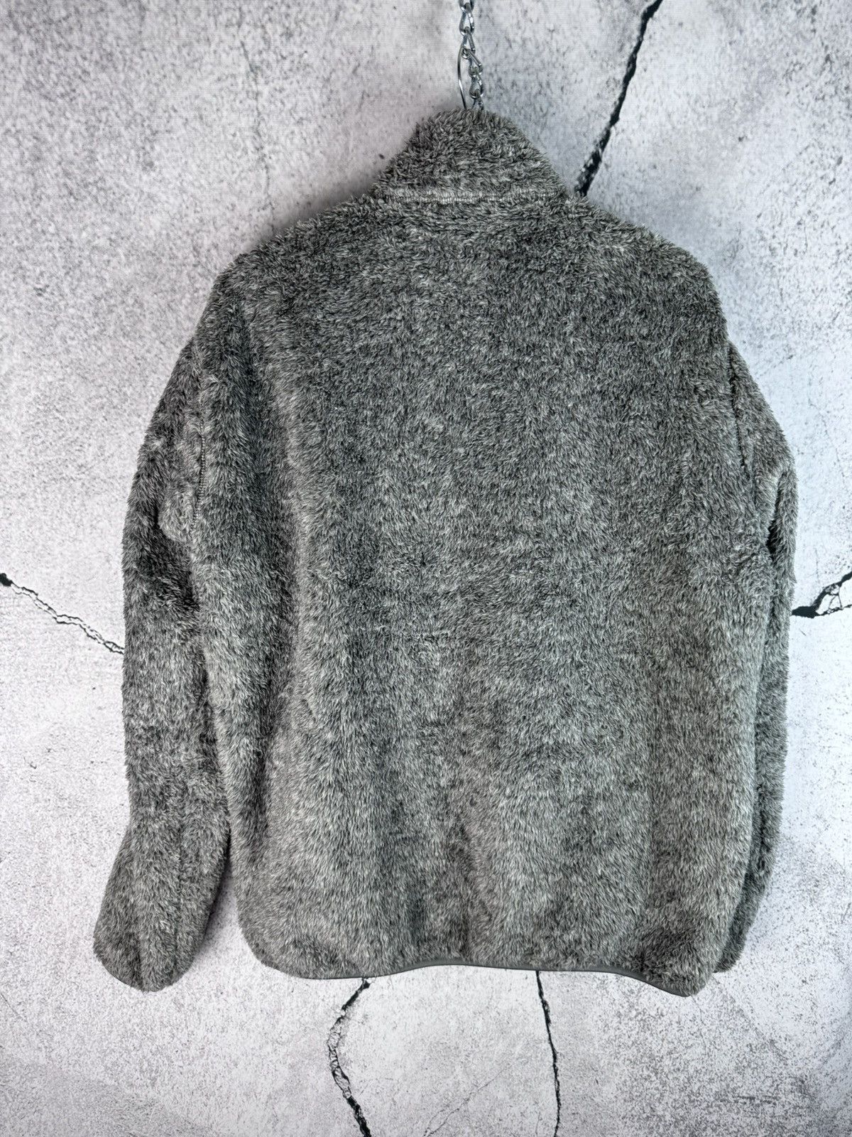 Japanese Brand × Uniqlo Grey Uniqlo Fluffy Yarn Fleece Full-Zip Jacket Size US M / EU 48-50 / 2 - 2 Thumbnail