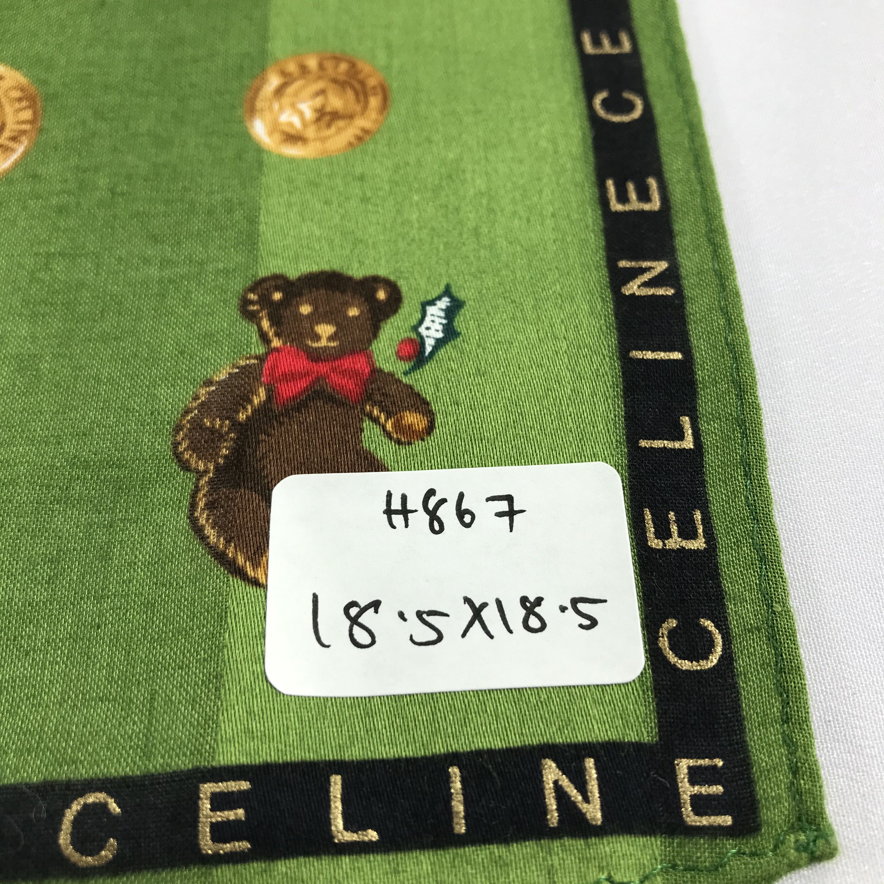 Celine Celine Joyeux Noel 1996 Handkerchief Bandana H867 Size ONE SIZE - 6 Thumbnail