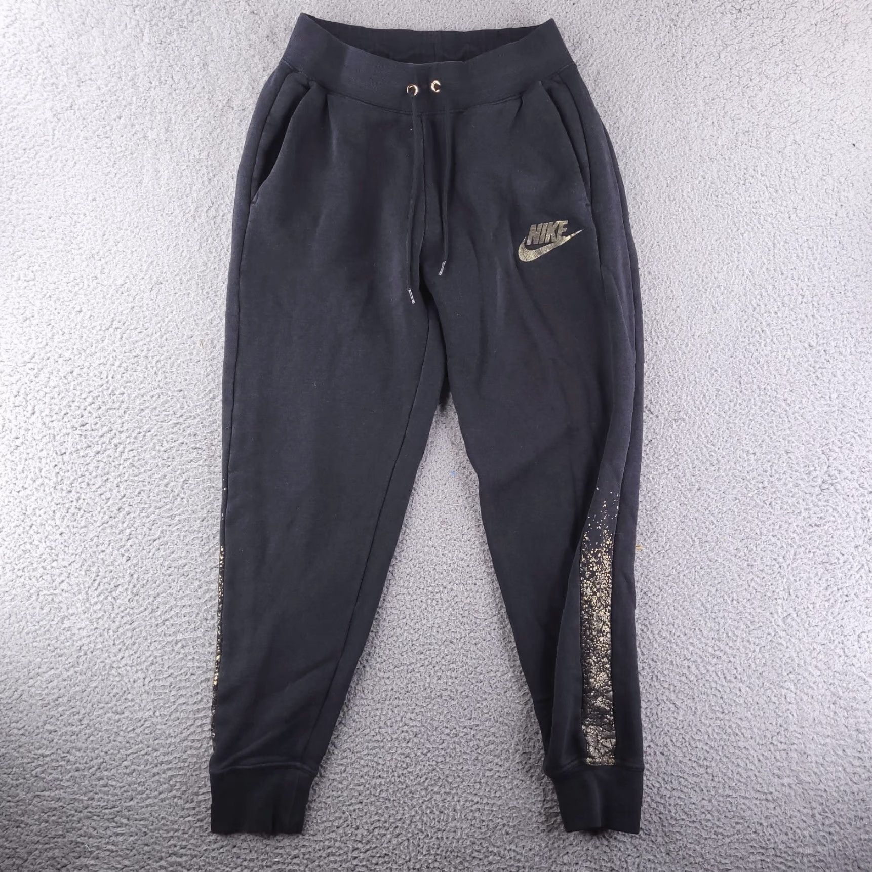 Nike Nike Slim Fit Jogger Pants Mens S Black Sweatpants - Activewear, Inseam 28in, Regular Size, Black Jogger, Men’s Nike Pants Size US 29 - 2 Thumbnail