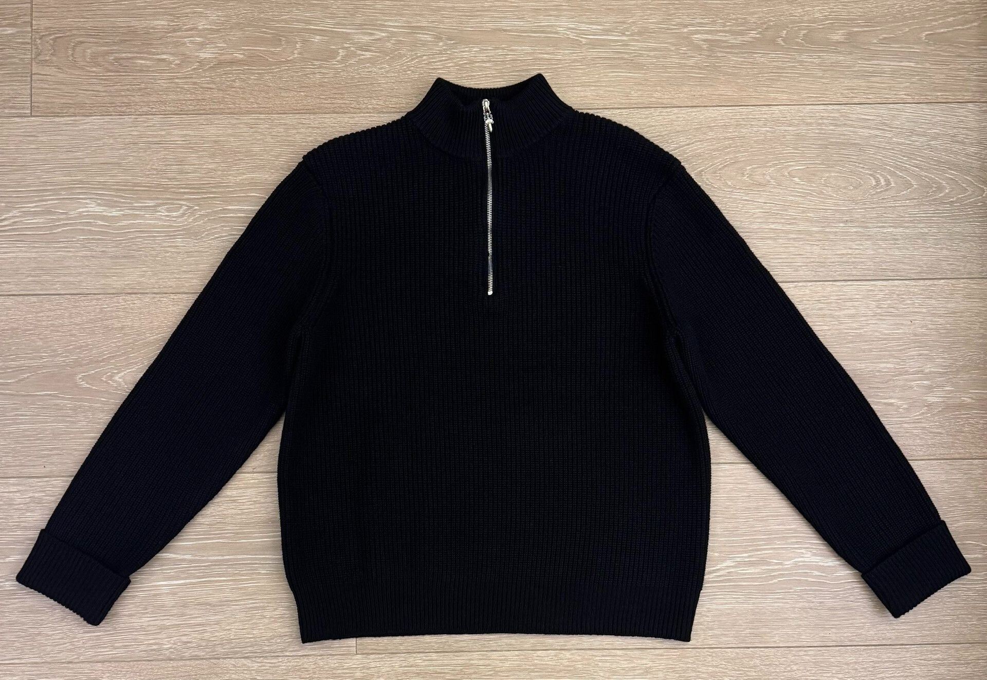 Chrome Hearts Chrome Hearts Black Cashmere Half-Zip Sweater Size US L / EU 52-54 / 3 - 1 Thumbnail