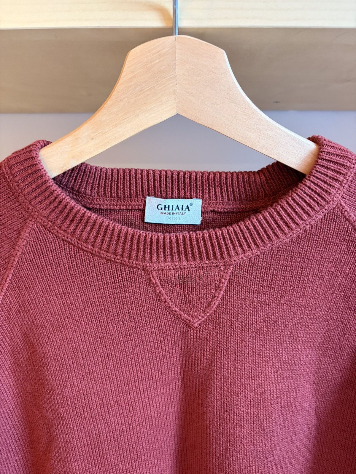 Other Ghiaia Cashmere Red Raglan Sweater Small Size US S / EU 44-46 / 1 - 2 Thumbnail