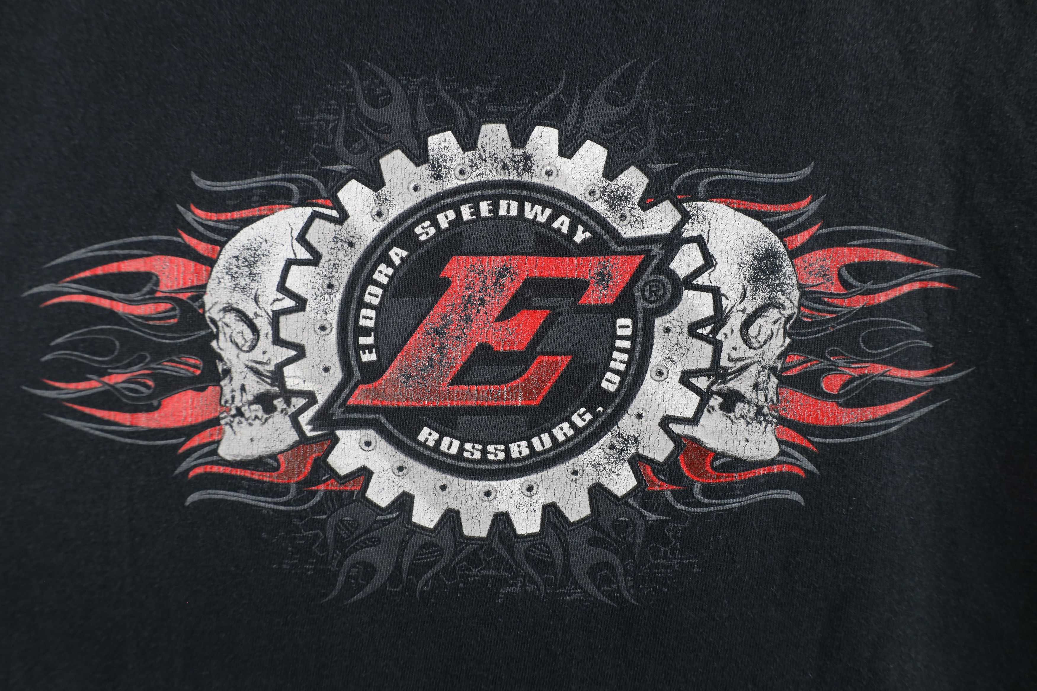 Vintage Vintage Streetwear Speedway Flames Racing T-Shirt Black Size US XL / EU 56 / 4 - 4 Thumbnail