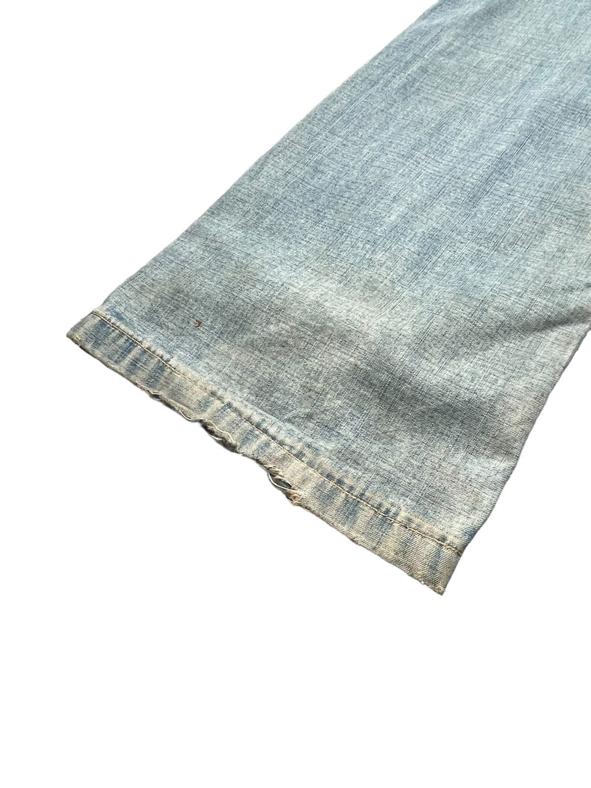 Designer Vintage Kemitch Socialite Faded Distressed Denim Size US 32 / EU 48 - 9 Thumbnail