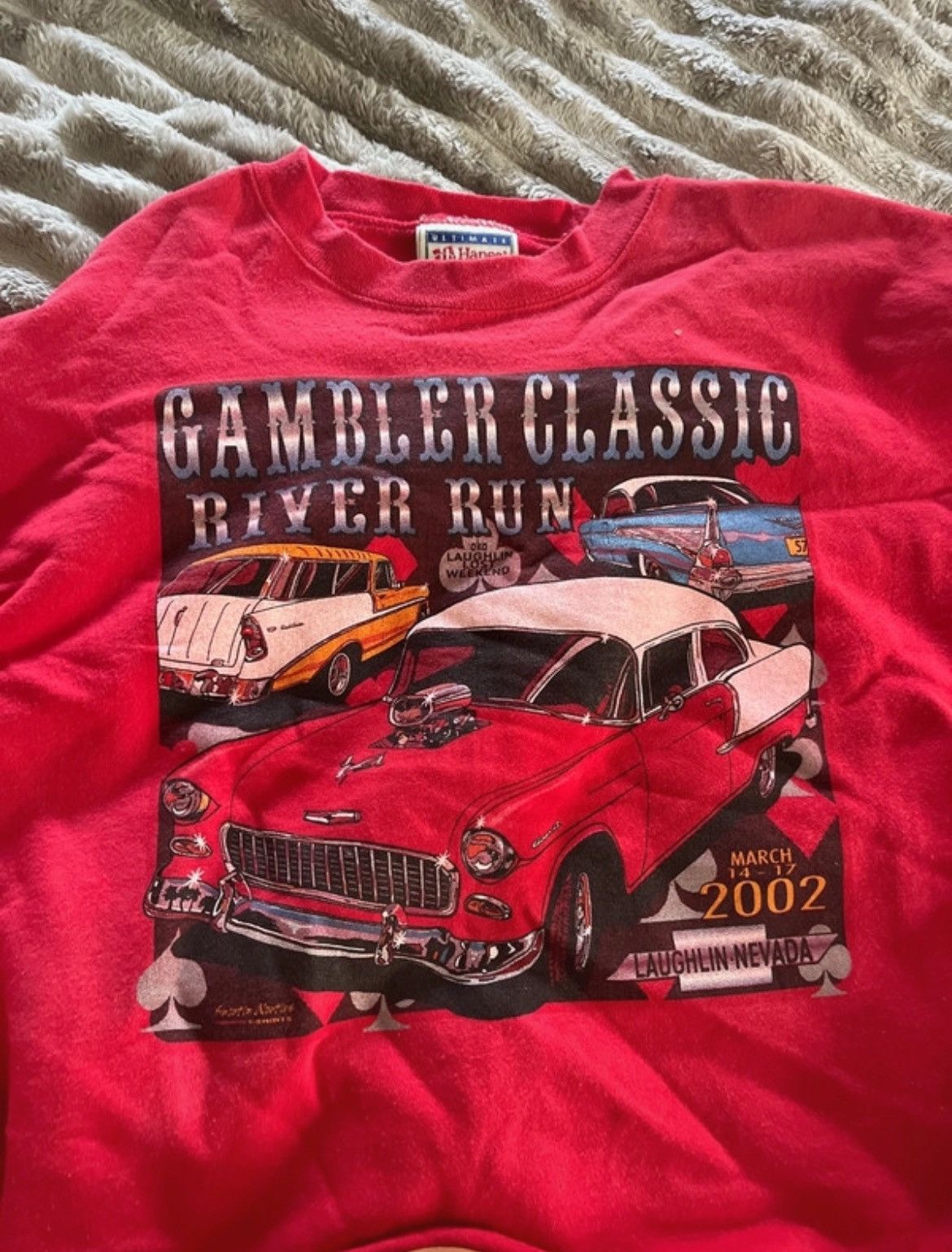 Other Red vintage USA car print crewneck sweater Size XL / US 12-14 / IT 48-50 - 5 Thumbnail