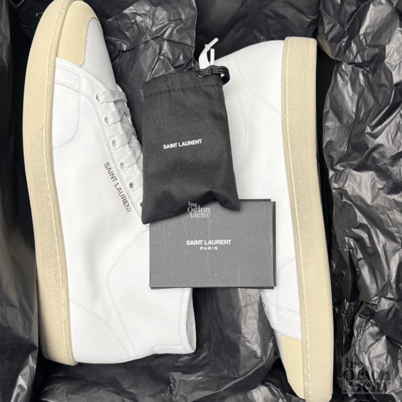 Saint Laurent Paris Saint Laurent SL/39 Mid Top Sneaker 'White' Size US 11 / EU 44 - 11 Thumbnail