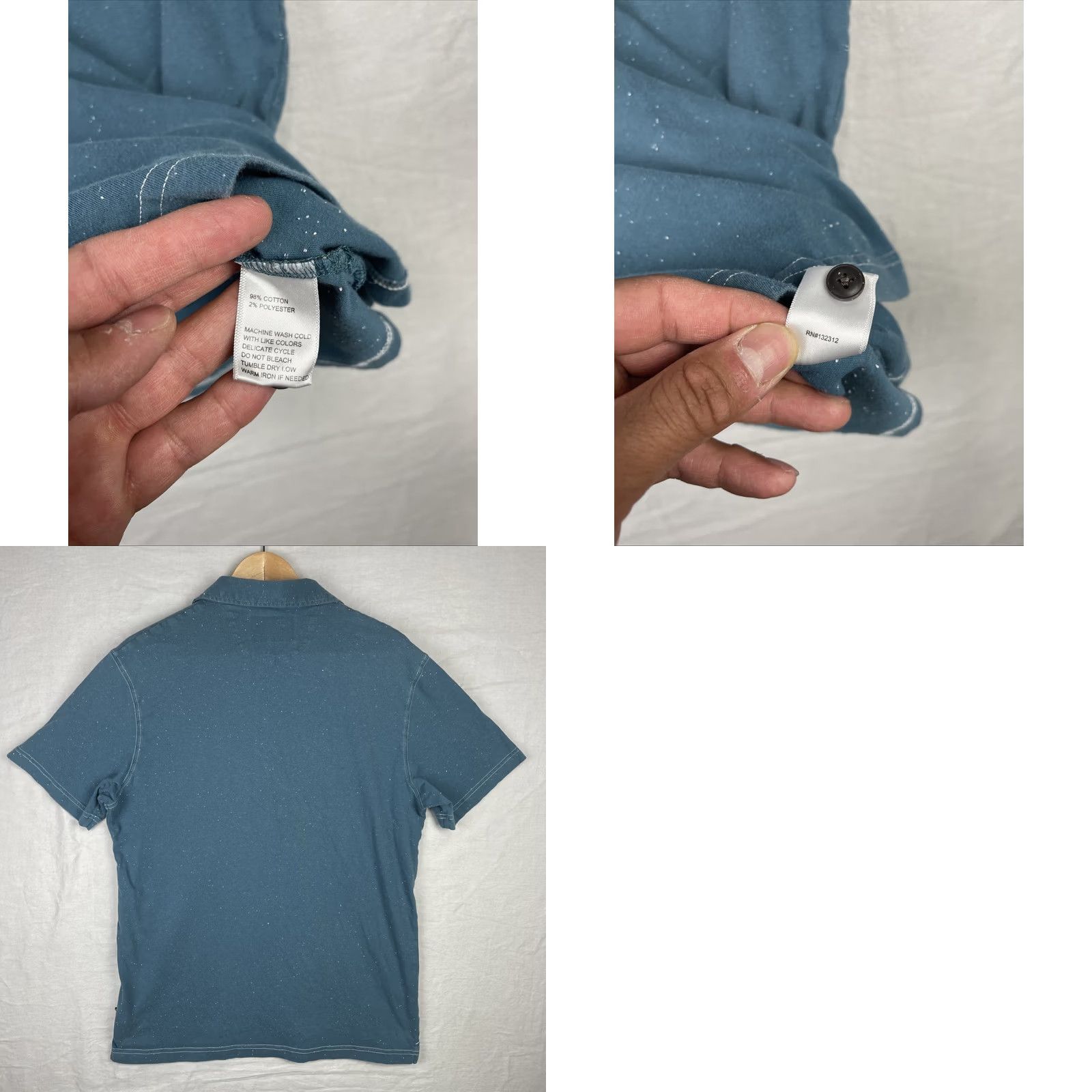 Howler Brothers Howler Bros Polo Shirt Mens M Blue Pocket Short Sleeve Collared Button Up Size US M / EU 48-50 / 2 - 9 Thumbnail