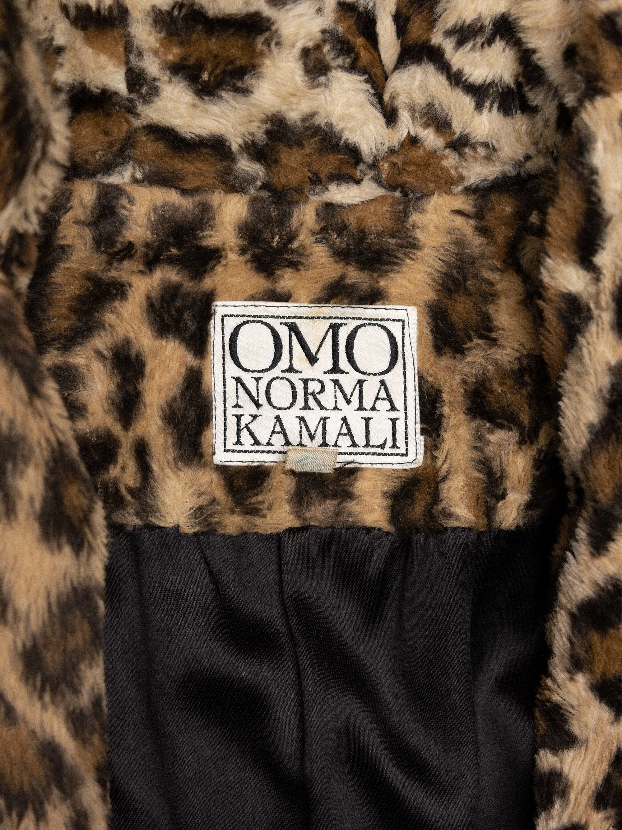Norma Kamali OMO Norma Kamali - (vintage) - leopard faux fur coat Size M / US 6-8 / IT 42-44 - 14 Thumbnail