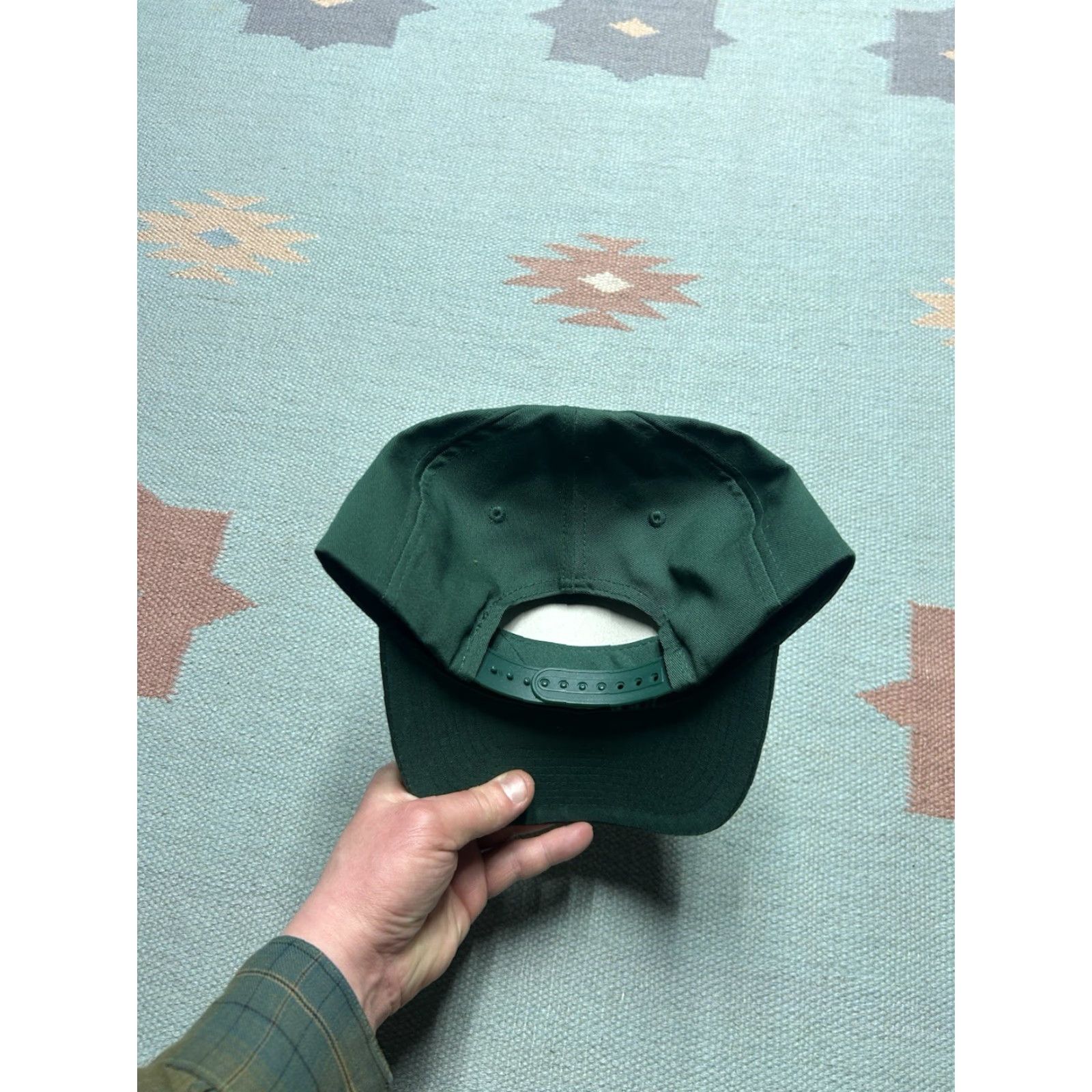 Vintage VINTAGE SnapBack Hat Cap Star Corn Logo Farm Feed Forest Green Adjustable Men Adjustable`` Size ONE SIZE - 4 Thumbnail