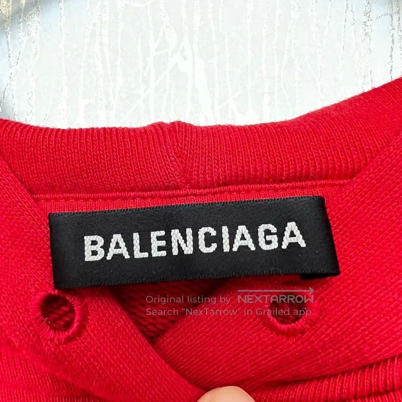 Balenciaga Balenciaga Red Lock Hoodie Size US M / EU 48-50 / 2 - 3 Thumbnail