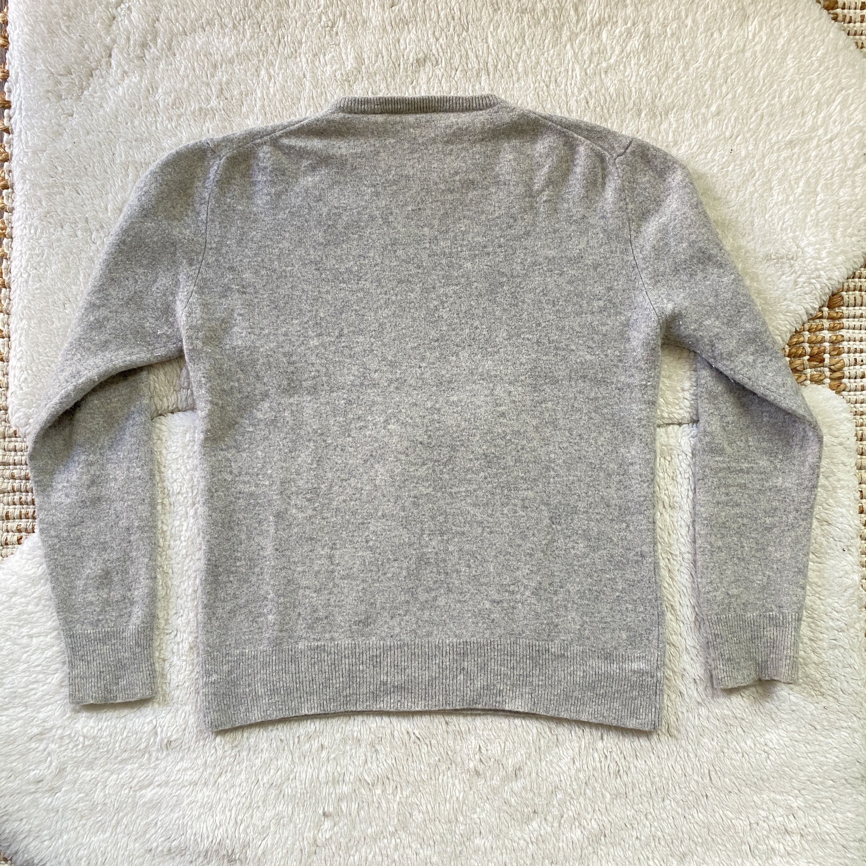 Other Italian Luxury 100% Cashmere Grey Crewneck Sweater Size M / US 6-8 / IT 42-44 - 5 Thumbnail