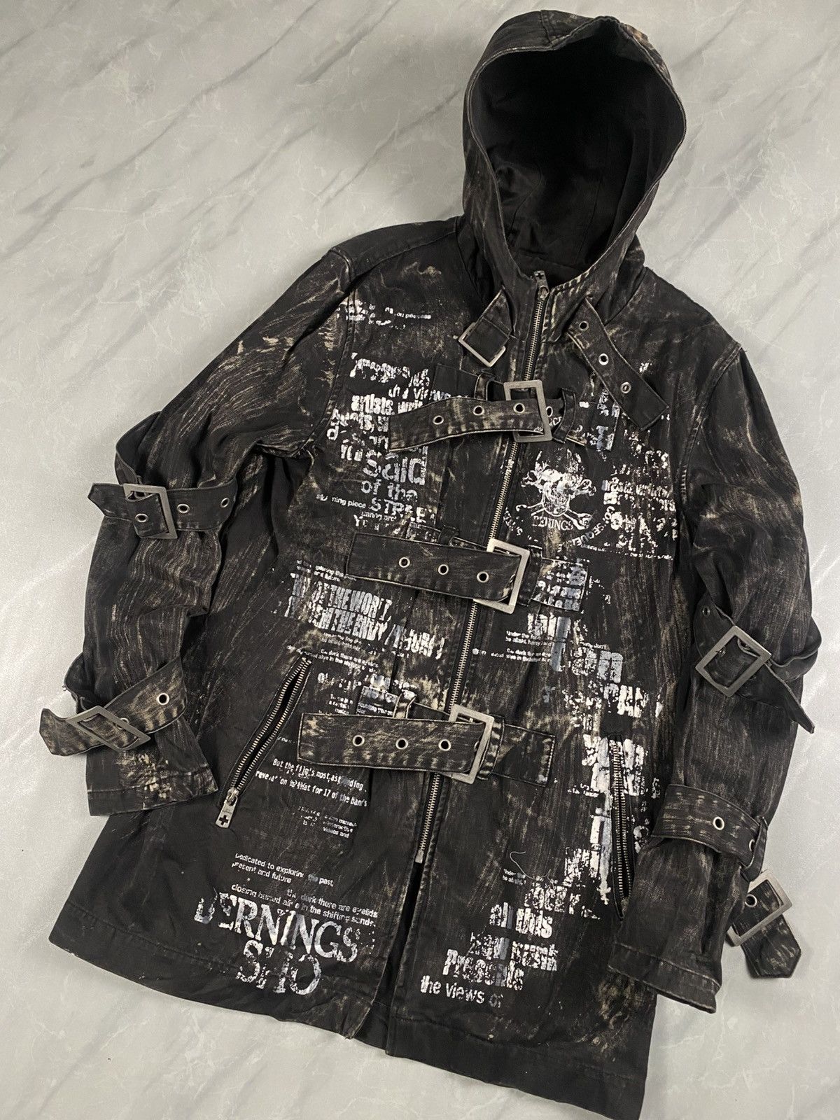 BERNINGS SHO Rare Gothic Emo Poem LGB Style If6was9 Bondage Jacket Size US M / EU 48-50 / 2 - 2 Thumbnail