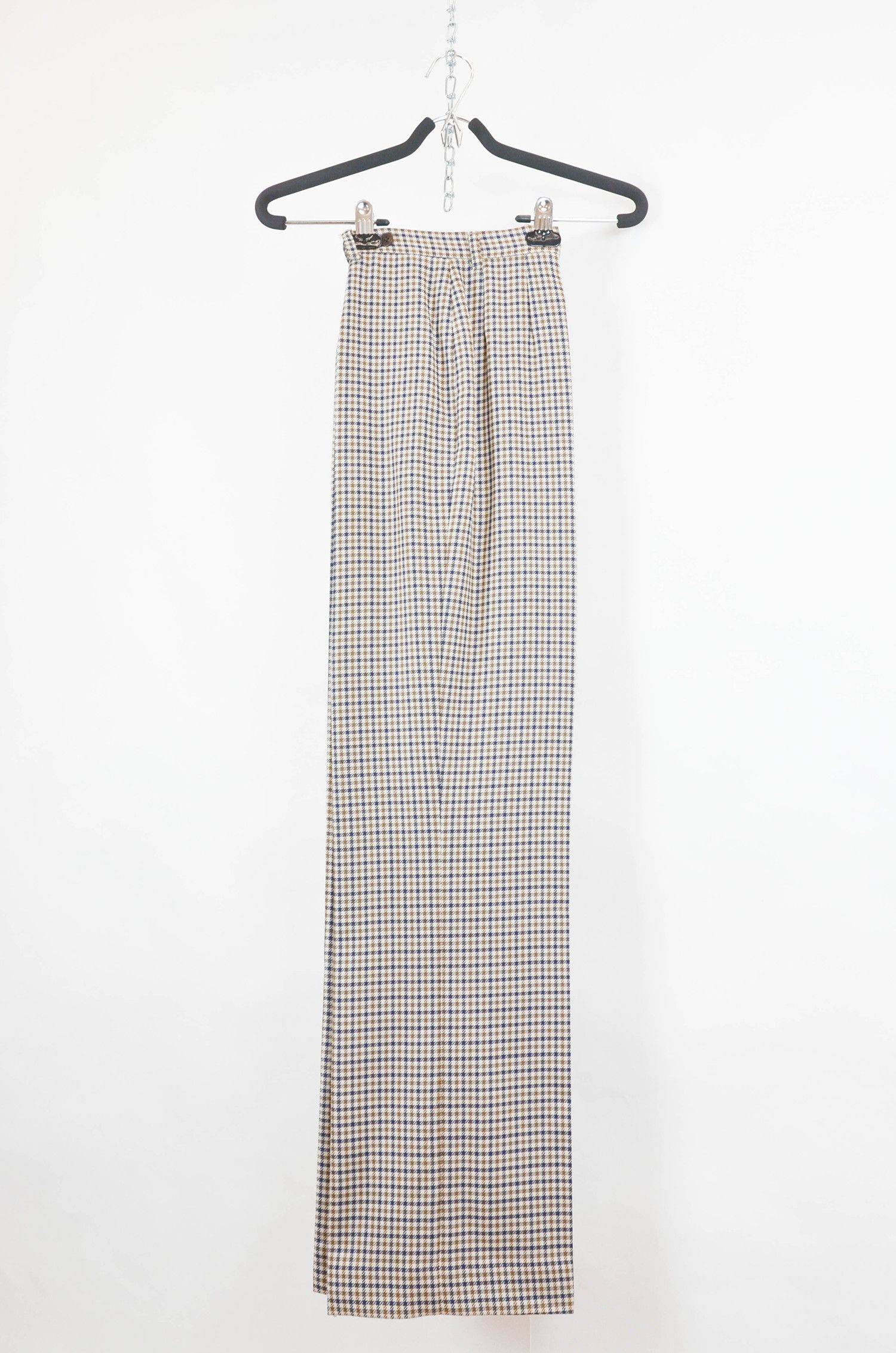 Aquascutum AQUASCUTUM Plaid Beige Wool Two-Button Suit - US8 Size M / US 6-8 / IT 42-44 - 2 Thumbnail