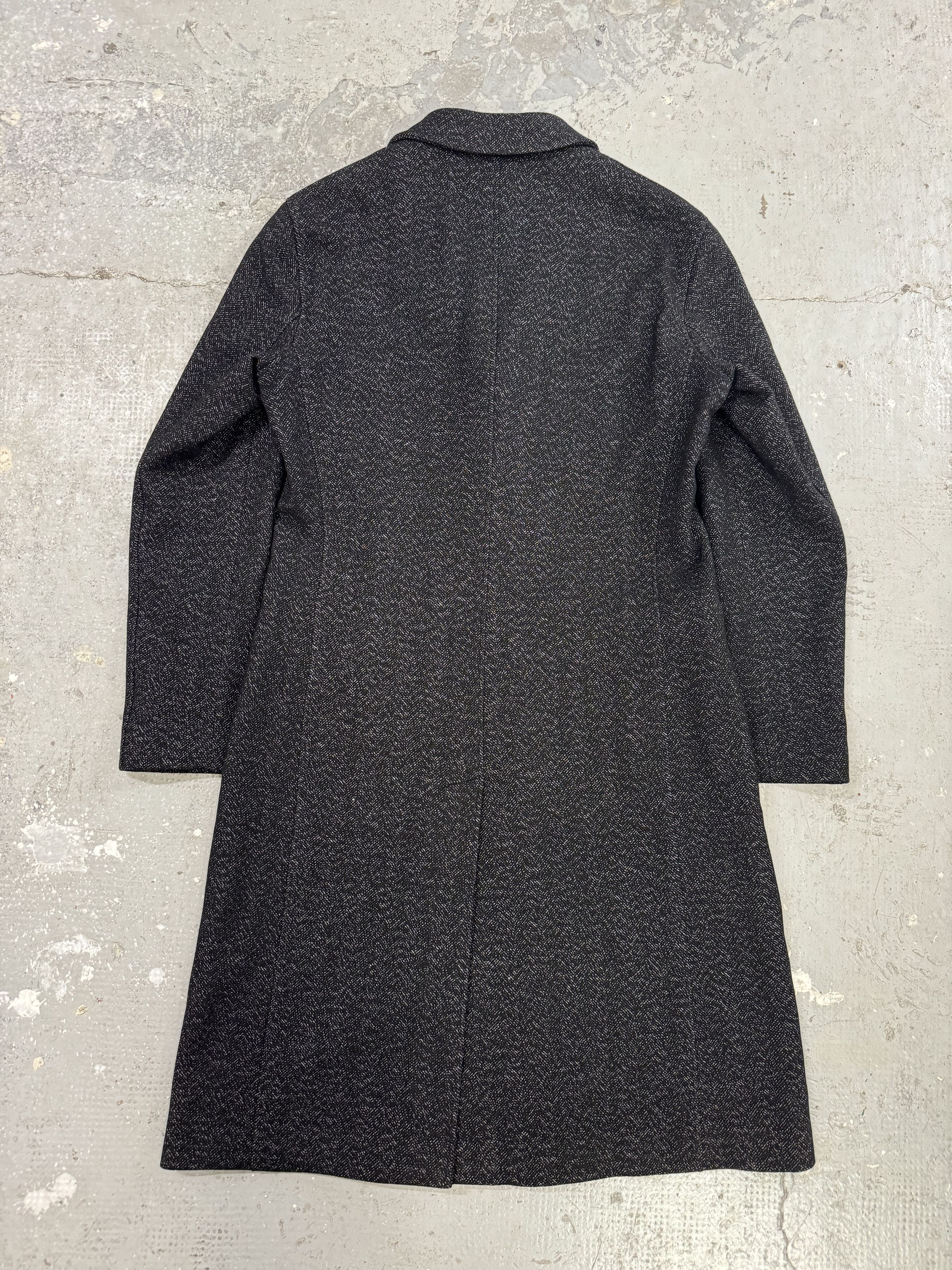Armani × Vintage AW2005 Emporio Armani Trench Wool Obscure Coat Size US M / EU 48-50 / 2 - 4 Thumbnail