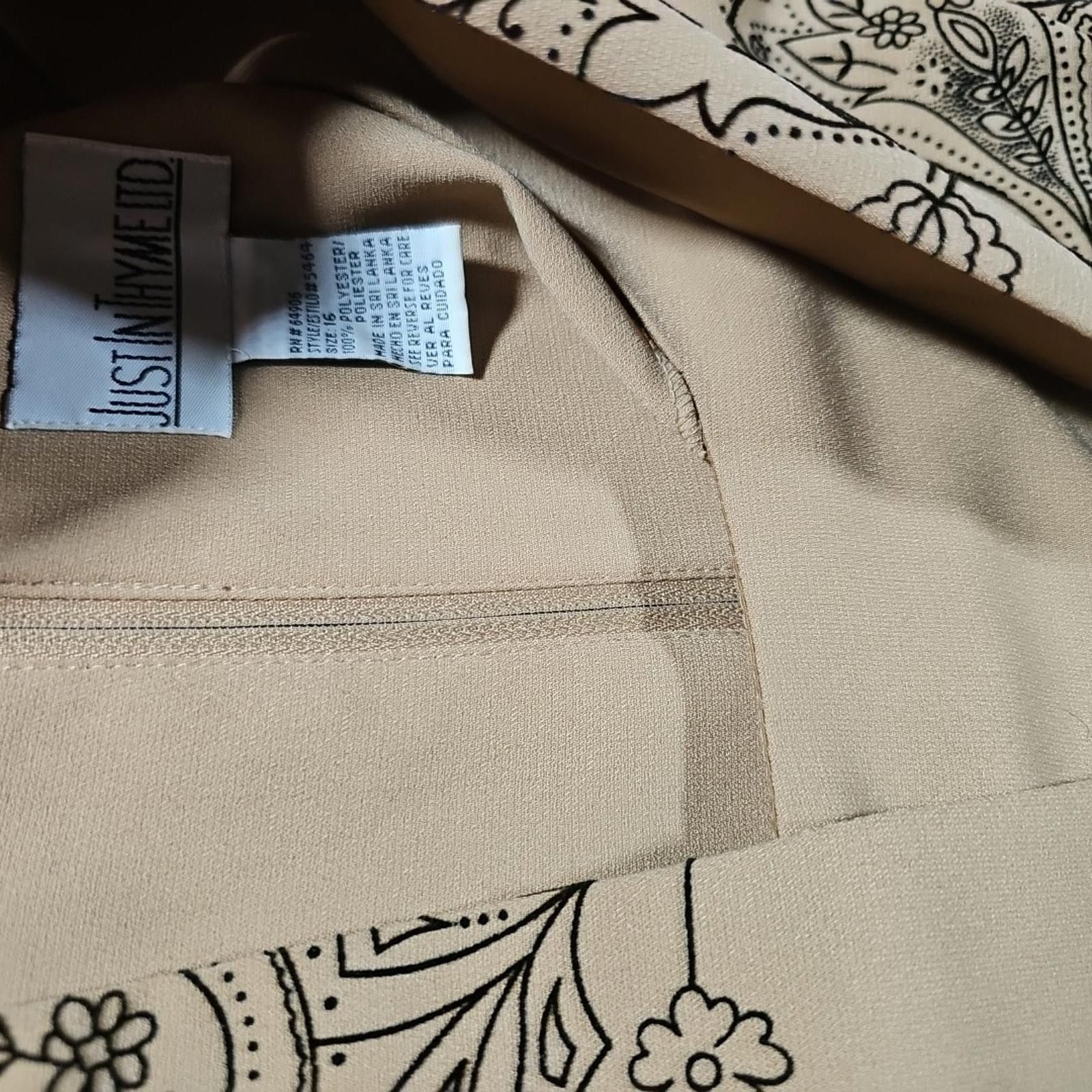 Other Just In Thyme Sz 16 Paisley Cultural Dress Size XXL / US 16-18 / IT 52-54 - 3 Thumbnail