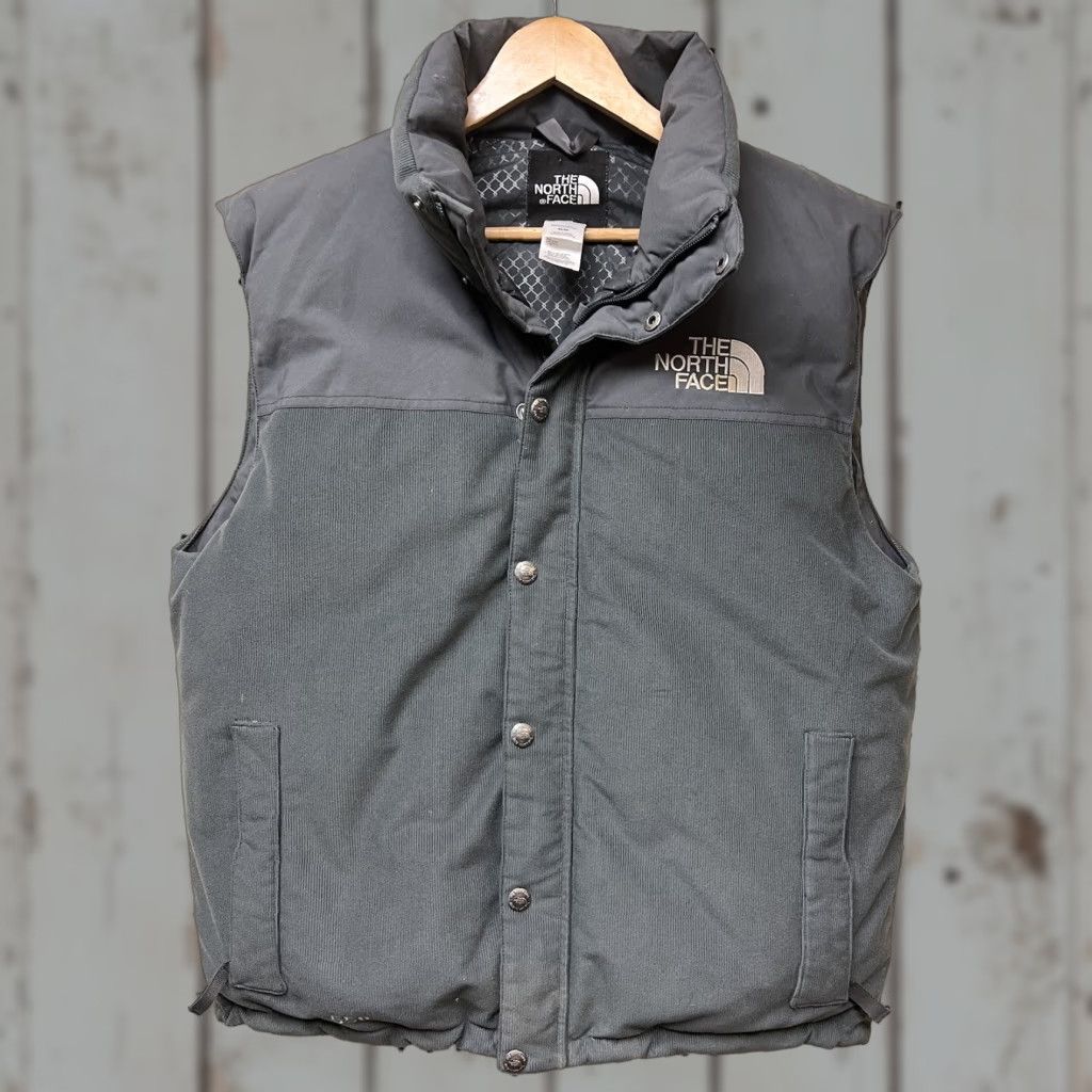 The North Face The North Face Vest Mens Medium Full Zip Corduroy Down 550 Puffy Ski Gray Size US M / EU 48-50 / 2 - 1 Thumbnail