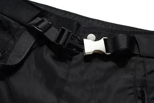 VIBE Vintage Street Loose Micro Flare Nylon Casual Pants Size US 34 / EU 50 - 7 Thumbnail