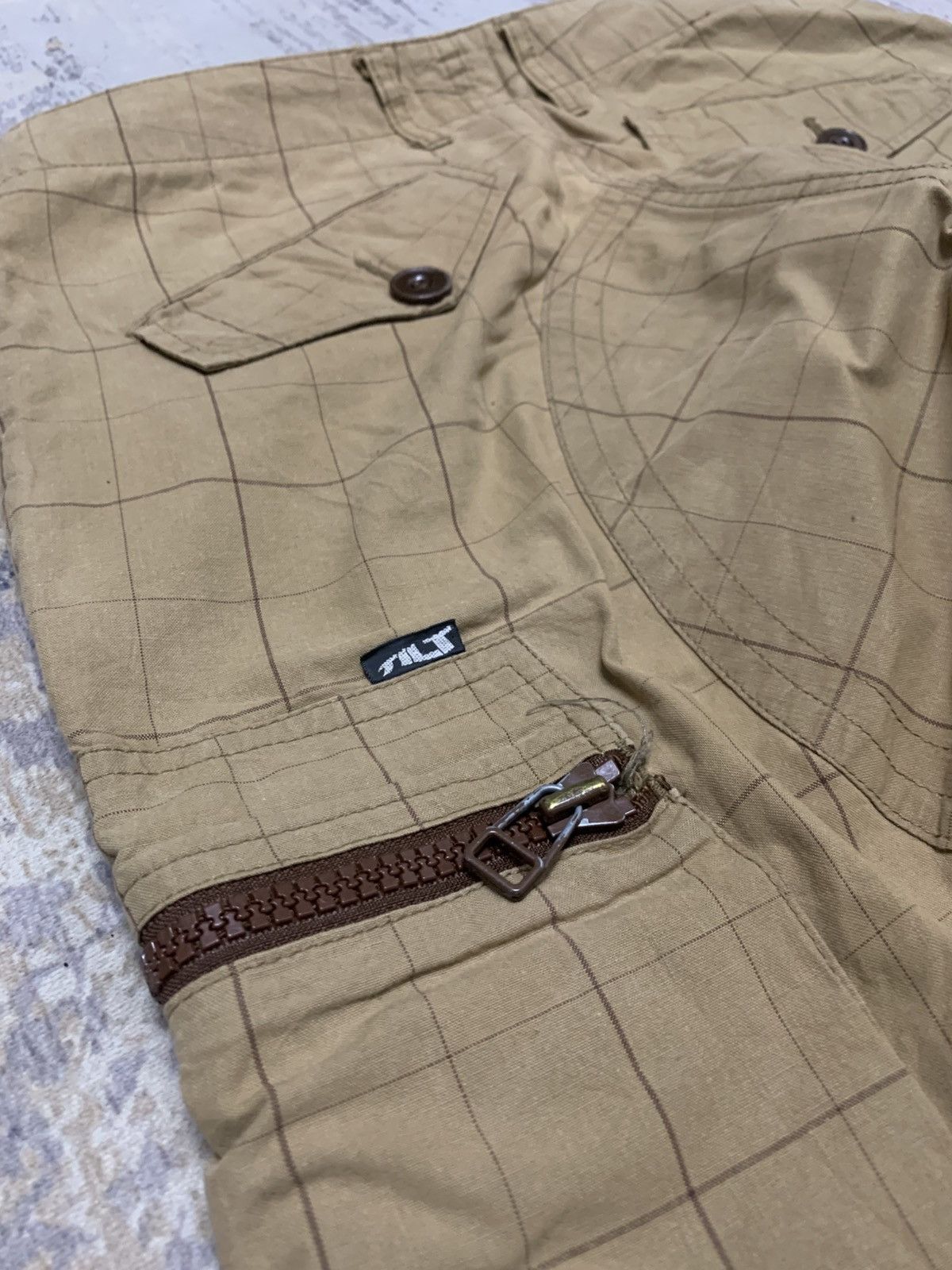 Japanese Brand Tilt Japanese Brand Plaid Cargo Pants Baggy Khaki Y2K Size US 30 / EU 46 - 13 Thumbnail