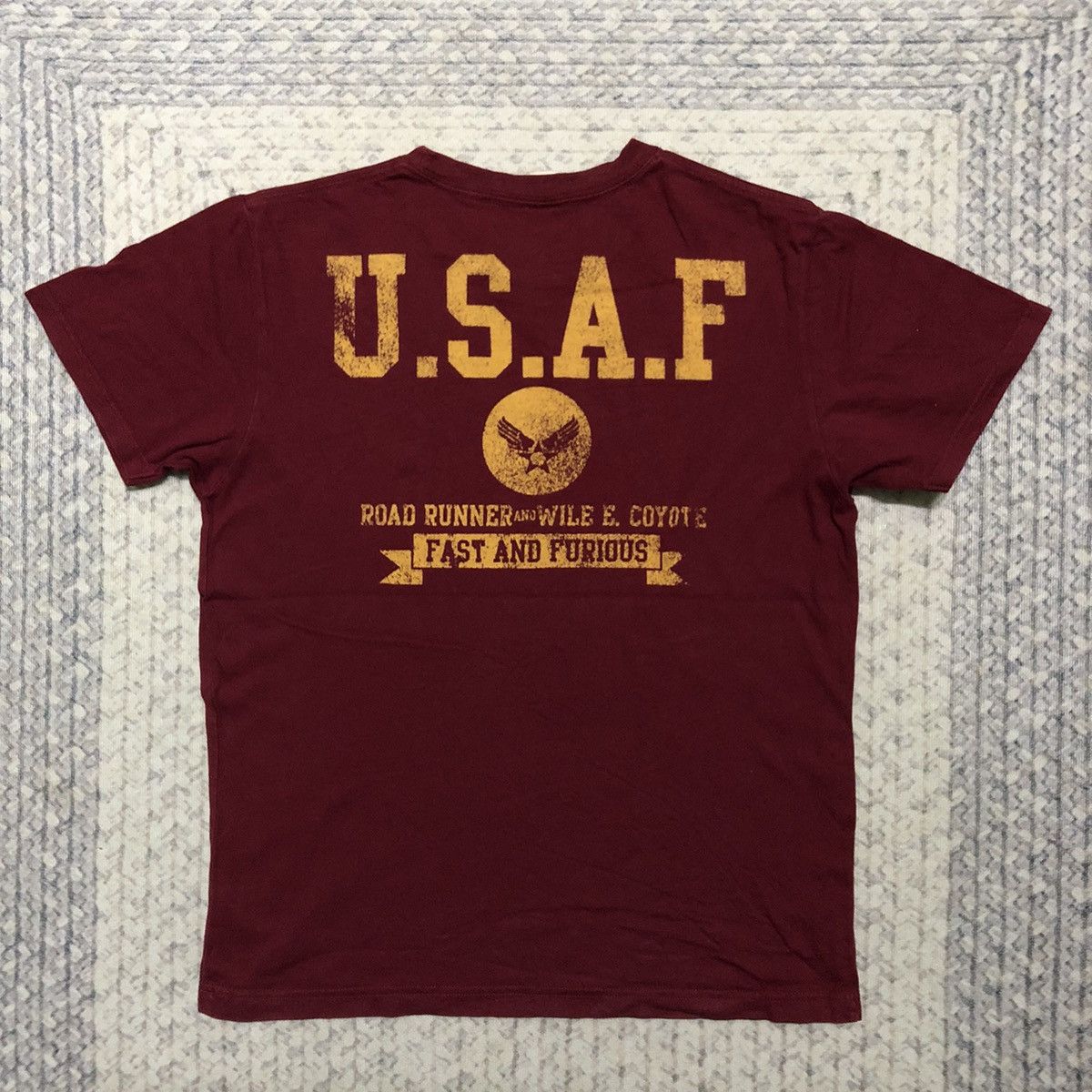 Cartoon Network × Disney × Vintage Rare Vintage Road Runner & Wile Coyote US Airforce Tees Size US S / EU 44-46 / 1 - 6 Thumbnail