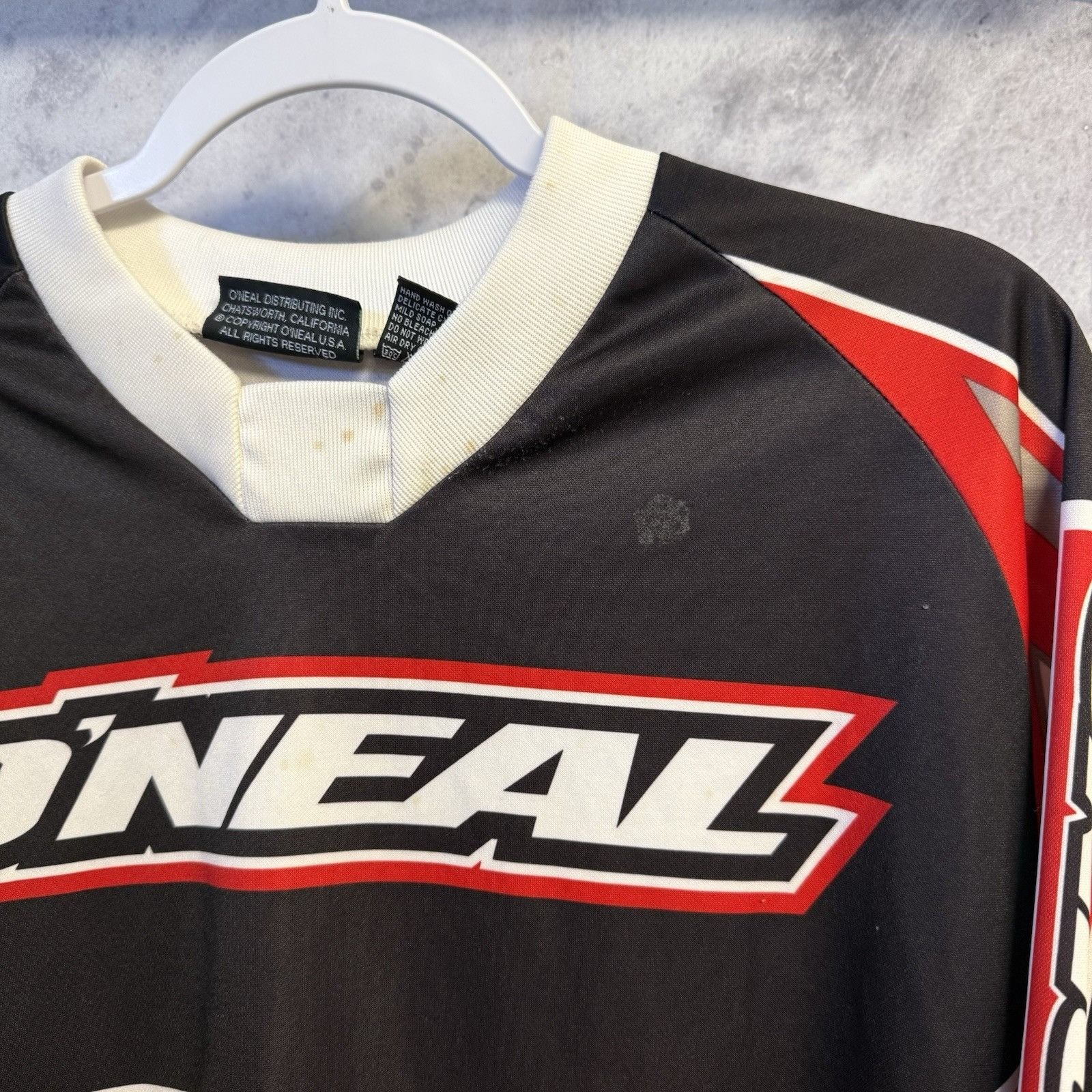 Vintage Vintage Oneal Motocross Jersey Mens Large Red Long Sleeve El Size US L / EU 52-54 / 3 - 3 Thumbnail