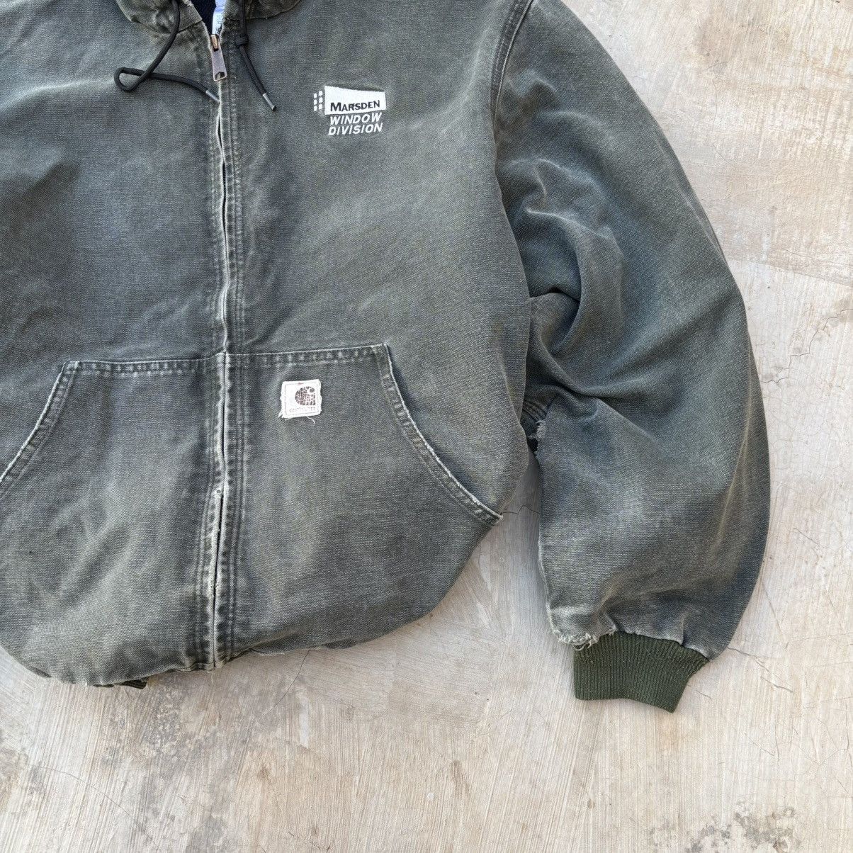 Carhartt Rare💥Vintage 90s Carhartt Active Hooded Jacket J25 Mos Size US XL / EU 56 / 4 - 4 Thumbnail