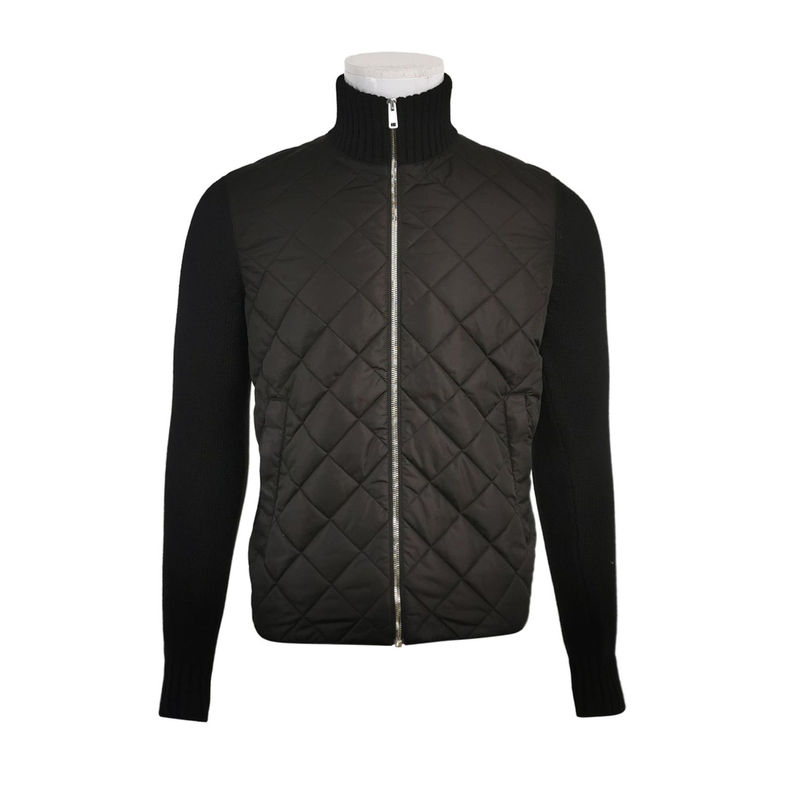 Prada Prada Quilted Mixed Media Zip Cardigan 46 Size US S / EU 44-46 / 1 - 1 Thumbnail