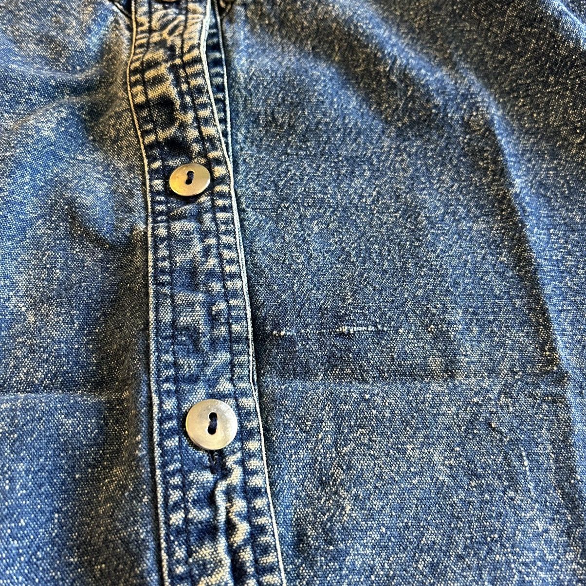 Other Vintage denim acid washed SS button down embroidered top S Size S / US 4 / IT 40 - 8 Thumbnail