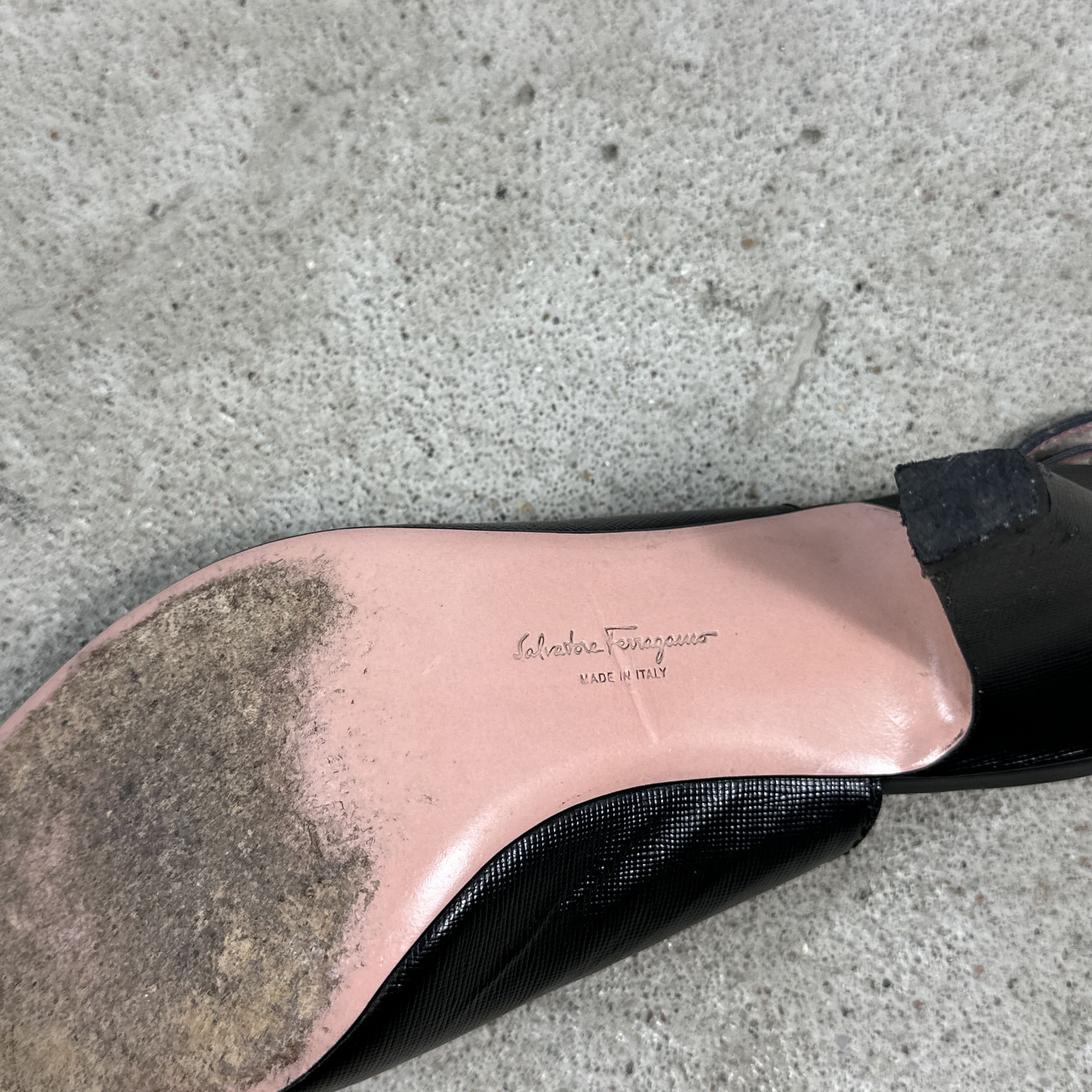 Salvatore Ferragamo × Vintage Vintage Leather Y2K Glam Salvatore Ferragamo Heels Size US 8 / IT 38 - 7 Thumbnail