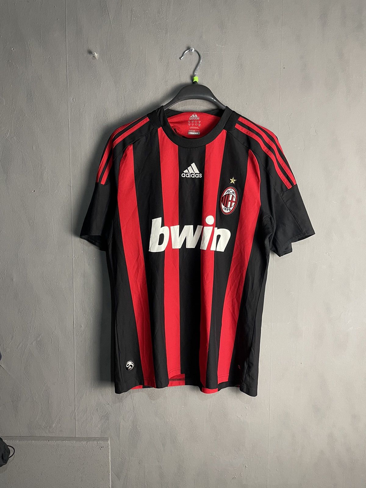 Adidas Adidas 2008-2009 AC Milan Medium Soccer Jersey Size US M / EU 48-50 / 2 - 1 Thumbnail