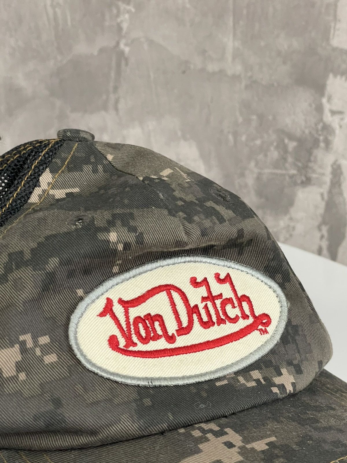 Vintage × Von Dutch Vintage Y2K Von Dutch Camo Cap Size ONE SIZE - 4 Thumbnail