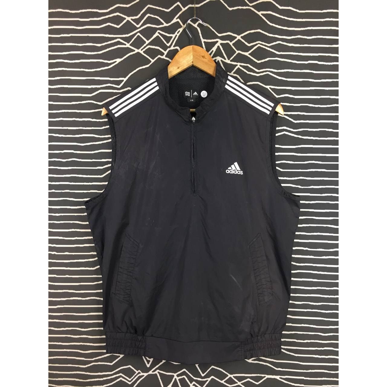 Adidas Adidas Golf Half Zipper Nylon Windbreaker Vest Size US L / EU 52-54 / 3 - 1 Thumbnail