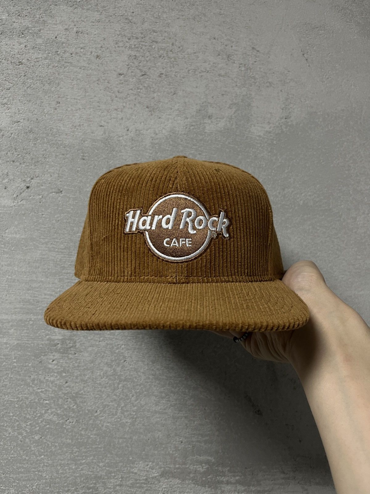 Hard Rock Cafe Rare Hard Rock Cafe Corduroy Cap Brown Glasgow Limited Size ONE SIZE - 2 Thumbnail