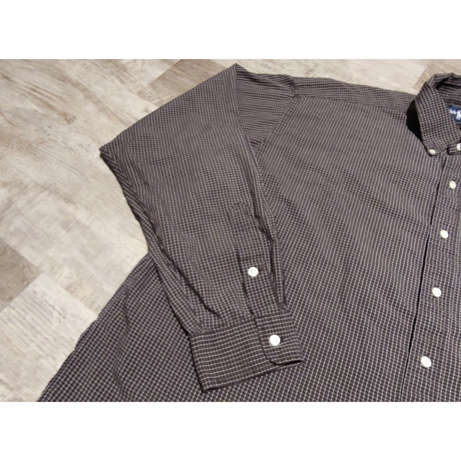 Polo Ralph Lauren VINTAGE Polo Ralph Lauren Men's Shirt XL Check Plaid Blake Oxford Long Sleeve Button Up Casual Classic Preppy Size US XL / EU 56 / 4 - 4 Thumbnail