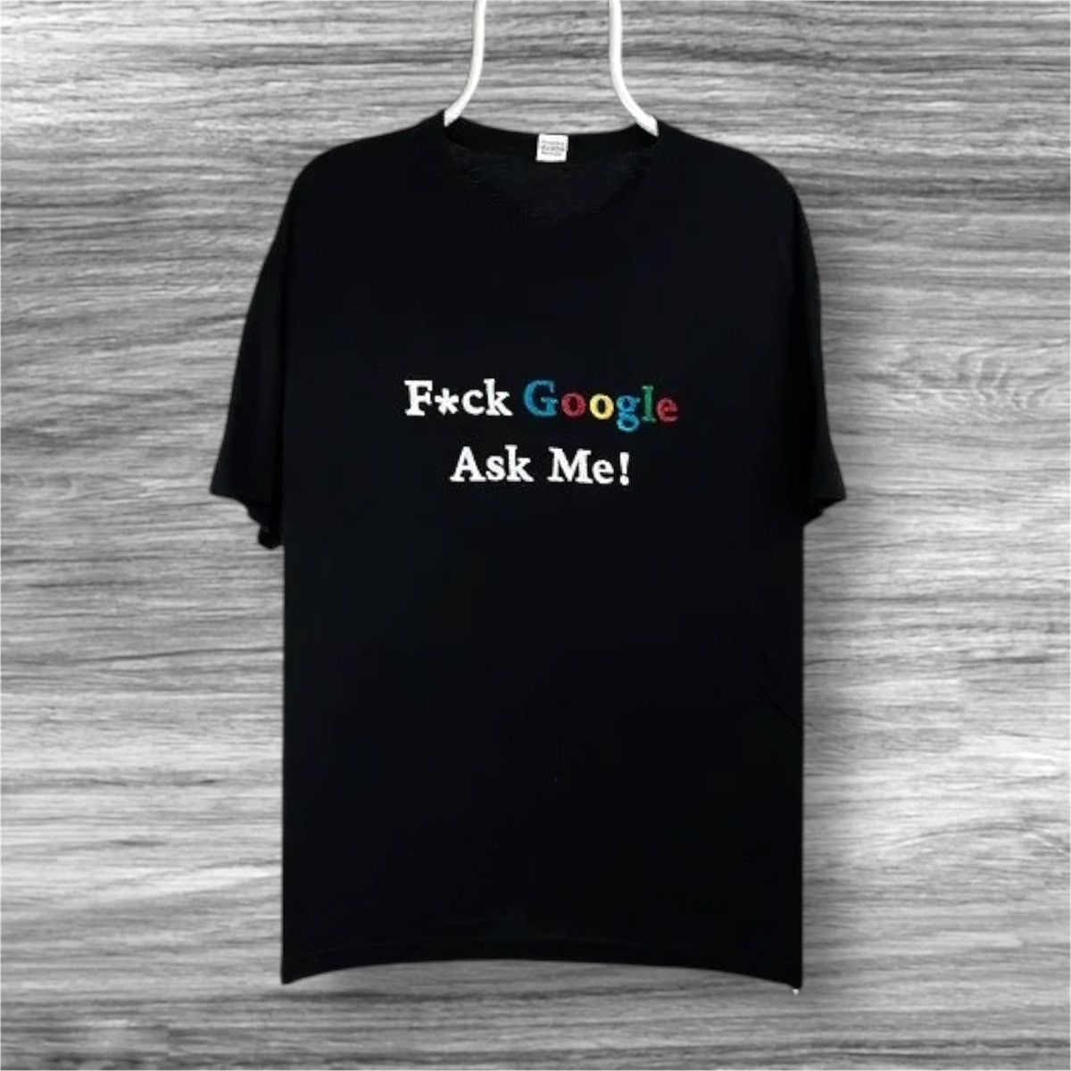 Vintage F*ck Google Ask Me 00s Vintage Humor Funny tee Shirt Size US L / EU 52-54 / 3 - 1 Thumbnail