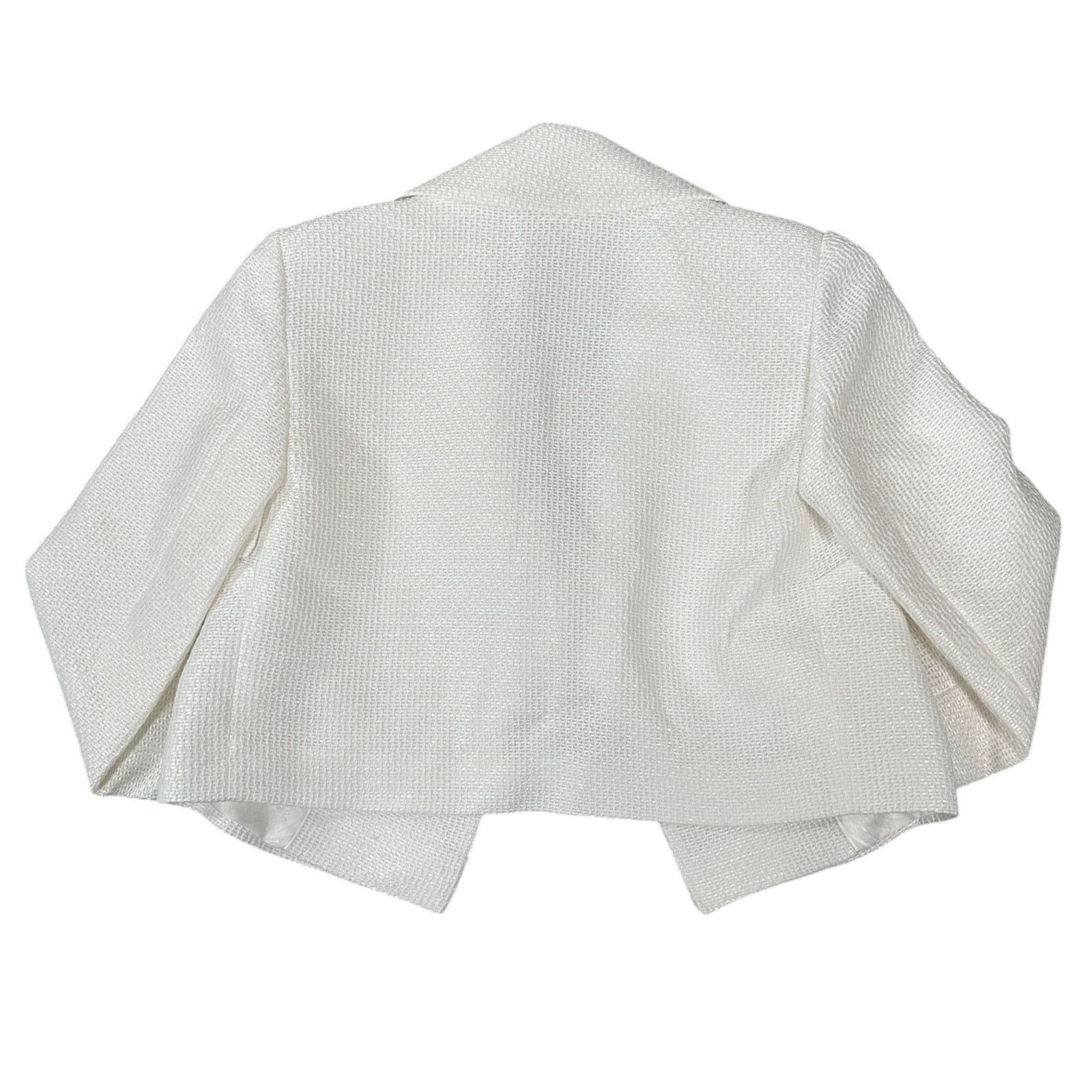 Ted Baker Ted Baker Shiroi Textured Weave Woven Jacket White Size 0 Size XS / US 0-2 / IT 36-38 - 4 Thumbnail