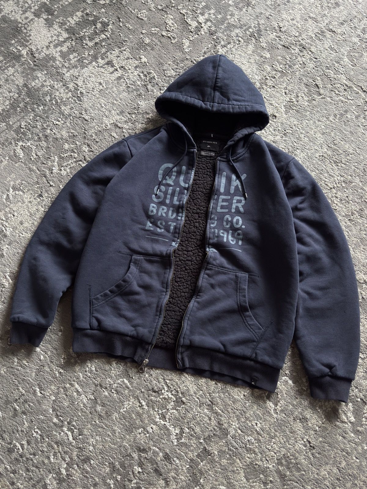 Quiksilver Vintage Quiksilver Fur Zip Hoodie if6was9 lgb style sk8 Size US M / EU 48-50 / 2 - 4 Thumbnail