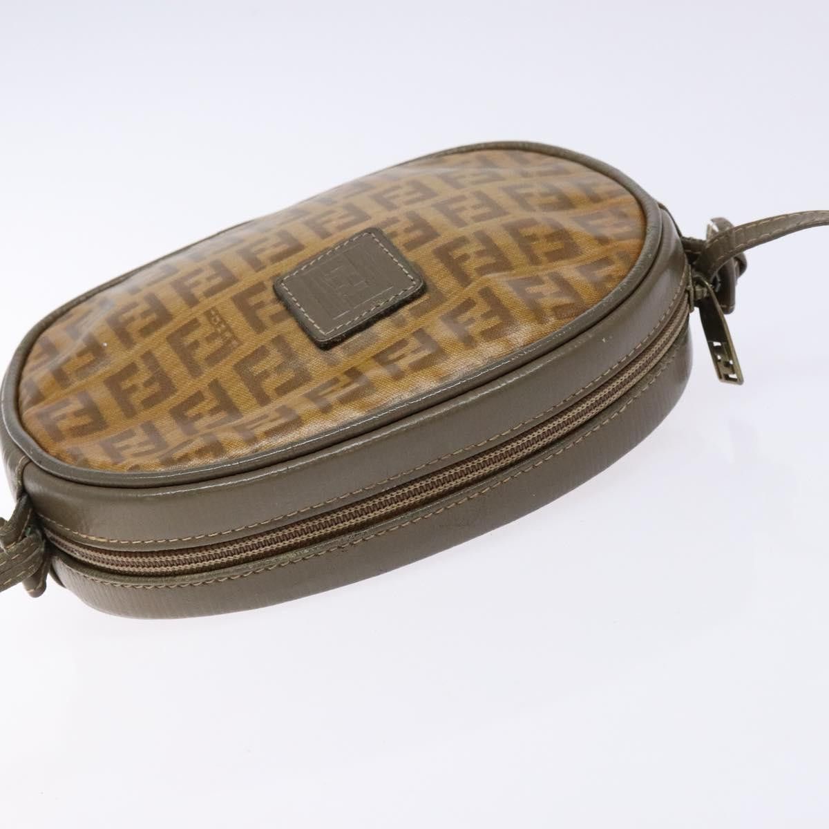 Fendi FENDI Zucchino Canvas Shoulder Bag Pvc Brown Size ONE SIZE - 6 Thumbnail