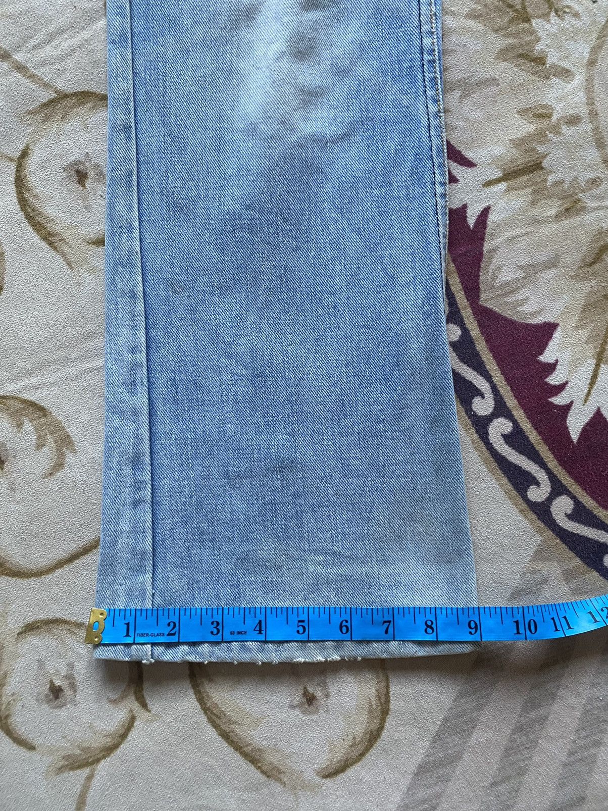 If Six Was Nine 🔥FLARE🔥Vintage Lee Riders Flare Distressed Denim Size US 27 - 25 Thumbnail
