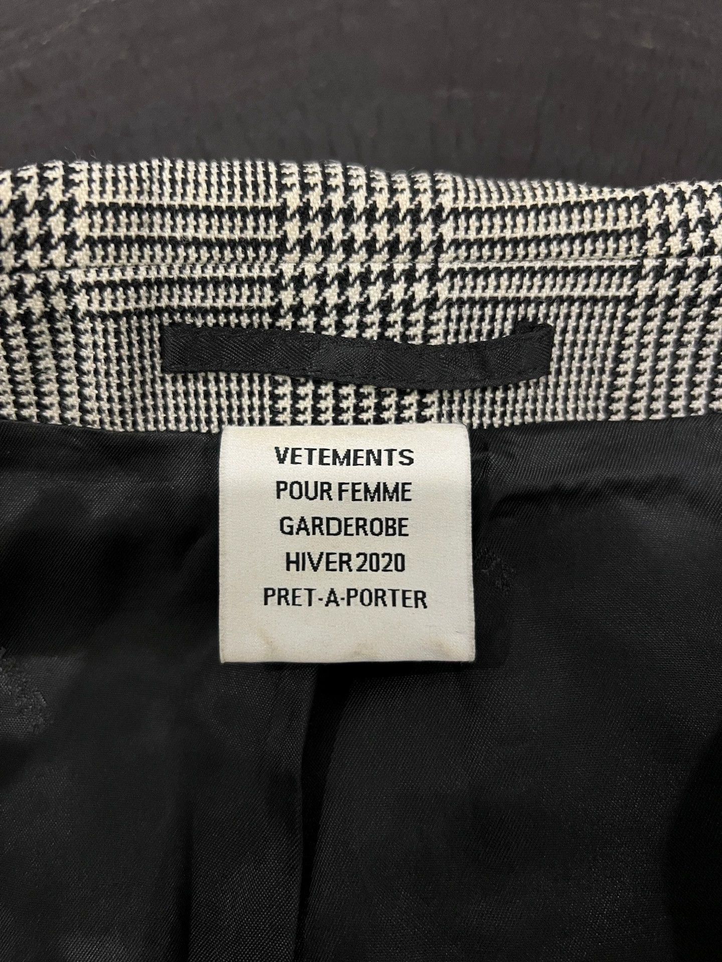 Vetements Vetements Runway Houndstooth Oversized Blazer M Size US M / EU 48-50 / 2 - 5 Thumbnail