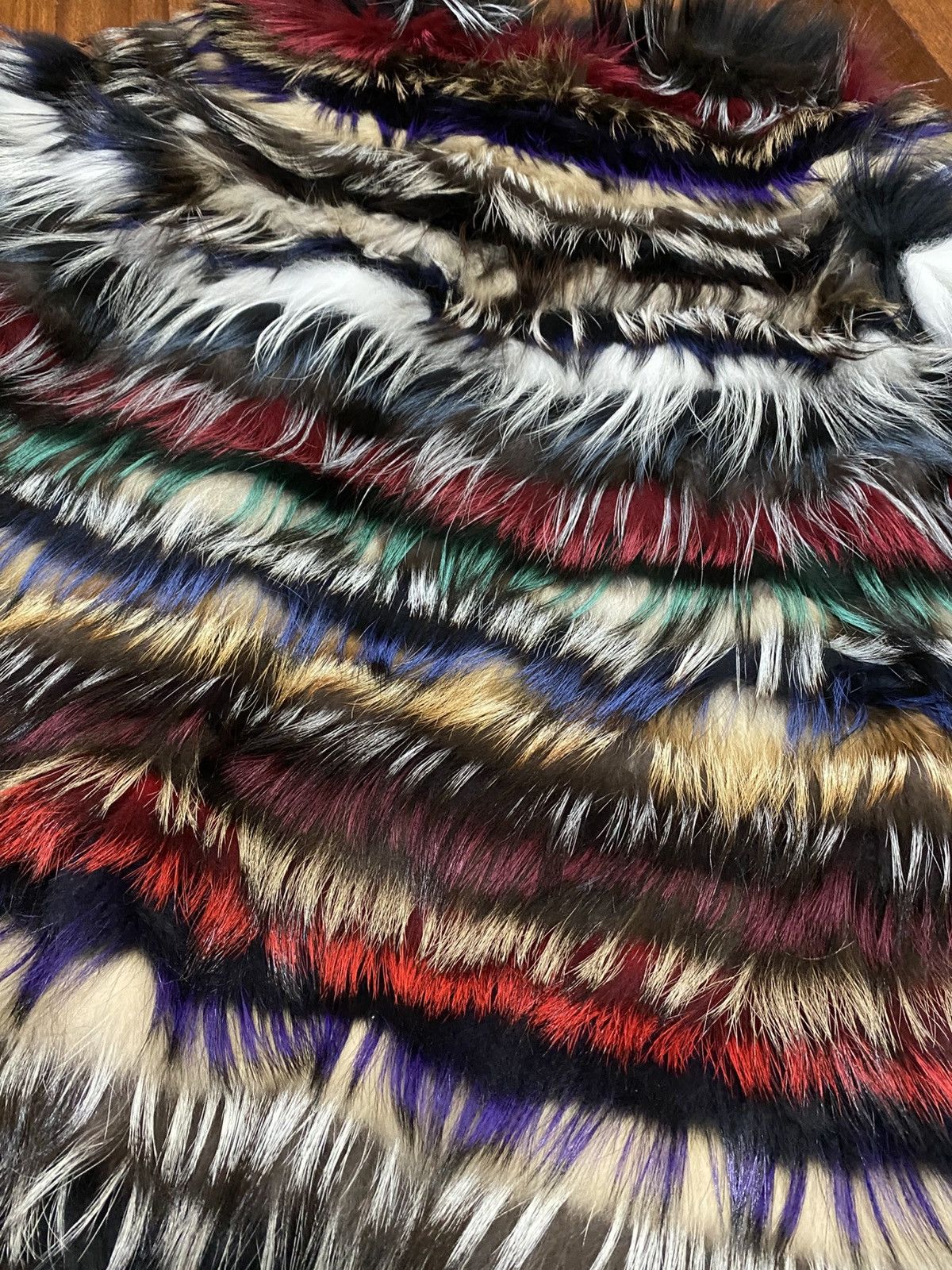 Other Punto Leather & Fur- Multicolor Fox Fur Jacket Size M / US 6-8 / IT 42-44 - 16 Thumbnail