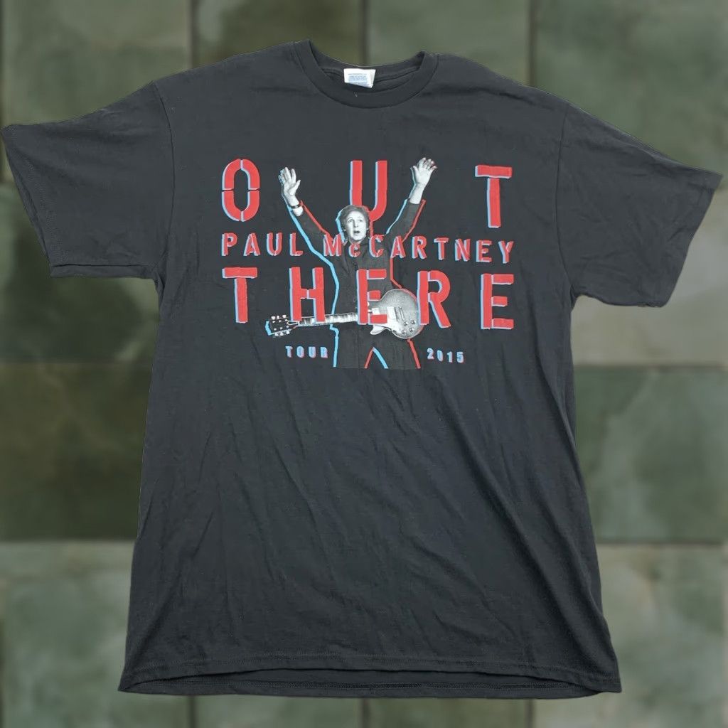 Delta VINTAGE Paul McCartney Out There Tour Shirt Adult Large Black 2015 Musical Band Tee USA Mens L Black USA 2015 Tour Size US L / EU 52-54 / 3 - 1 Thumbnail
