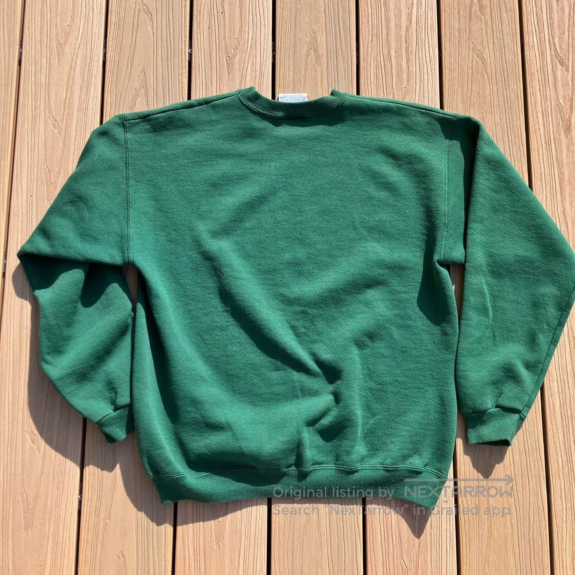 VINNY's Vintage 80s 90s Green Hanes Sweatshirt. Size US M / EU 48-50 / 2 - 3 Thumbnail