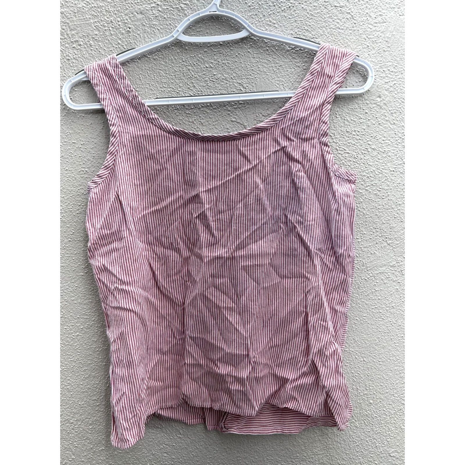 Pinko VINTAGE Womens Thats Me! Tank Top Pink and White Striped Size 5/6 Size S / US 4 / IT 40 - 5 Thumbnail