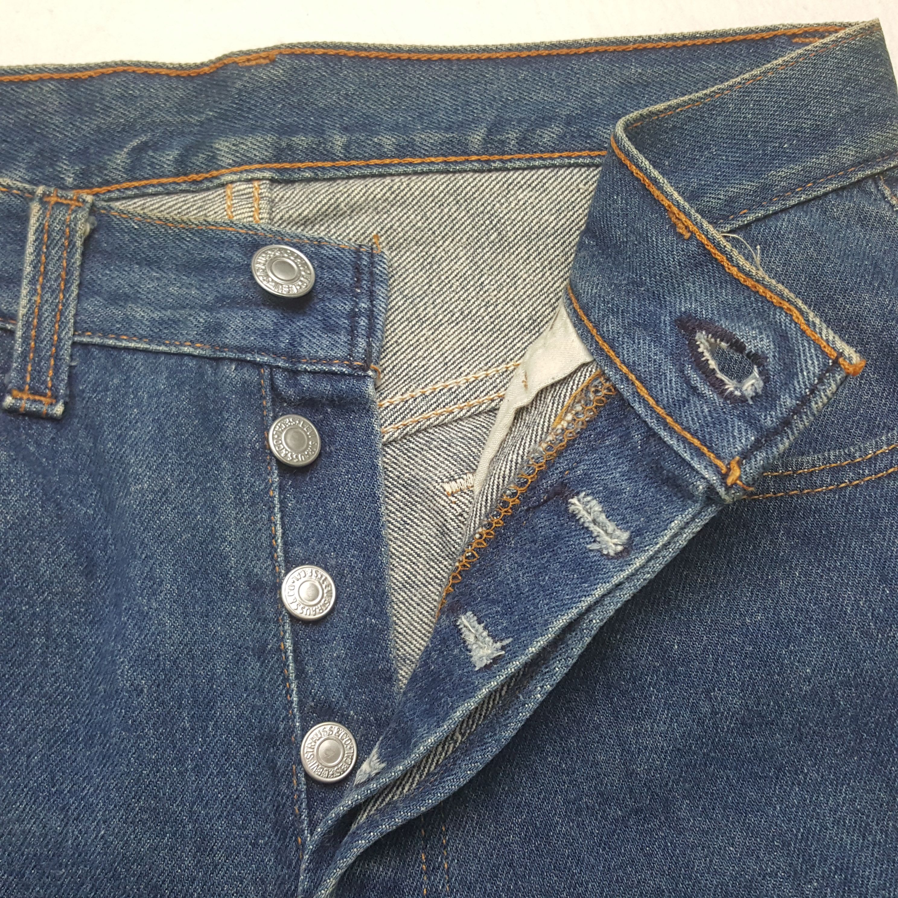 Levi's Vintage Levi's 501 Regular Style Denim Jeans RR13 Size US 28 / EU 44 - 7 Thumbnail