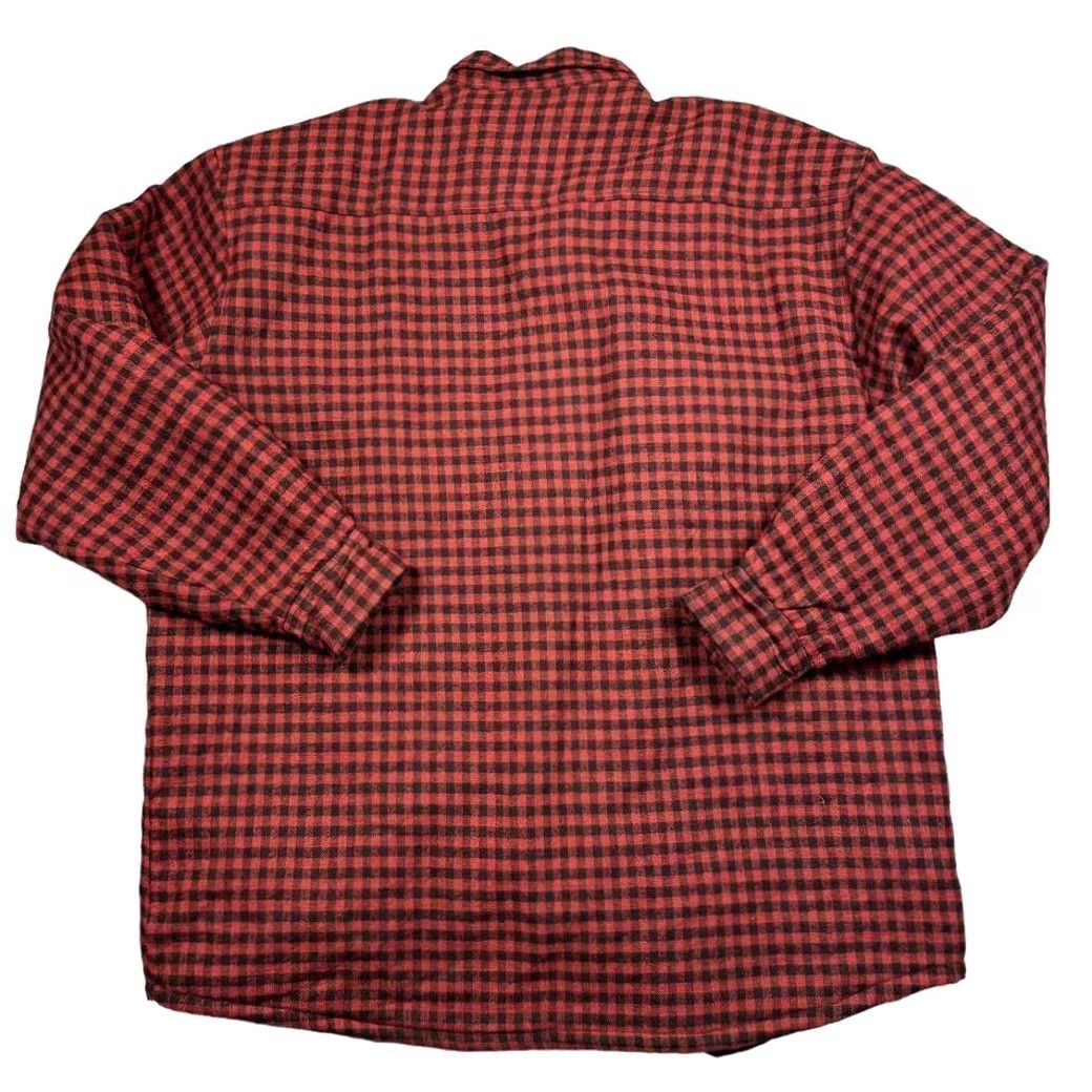 Vintage VINTAGE Northcrest Shacket Jacket Men's XLT Plaid 90s Barn Chore Quilted Lined Hiking Cotton Red Wind-Resistant Size US XL / EU 56 / 4 - 7 Thumbnail